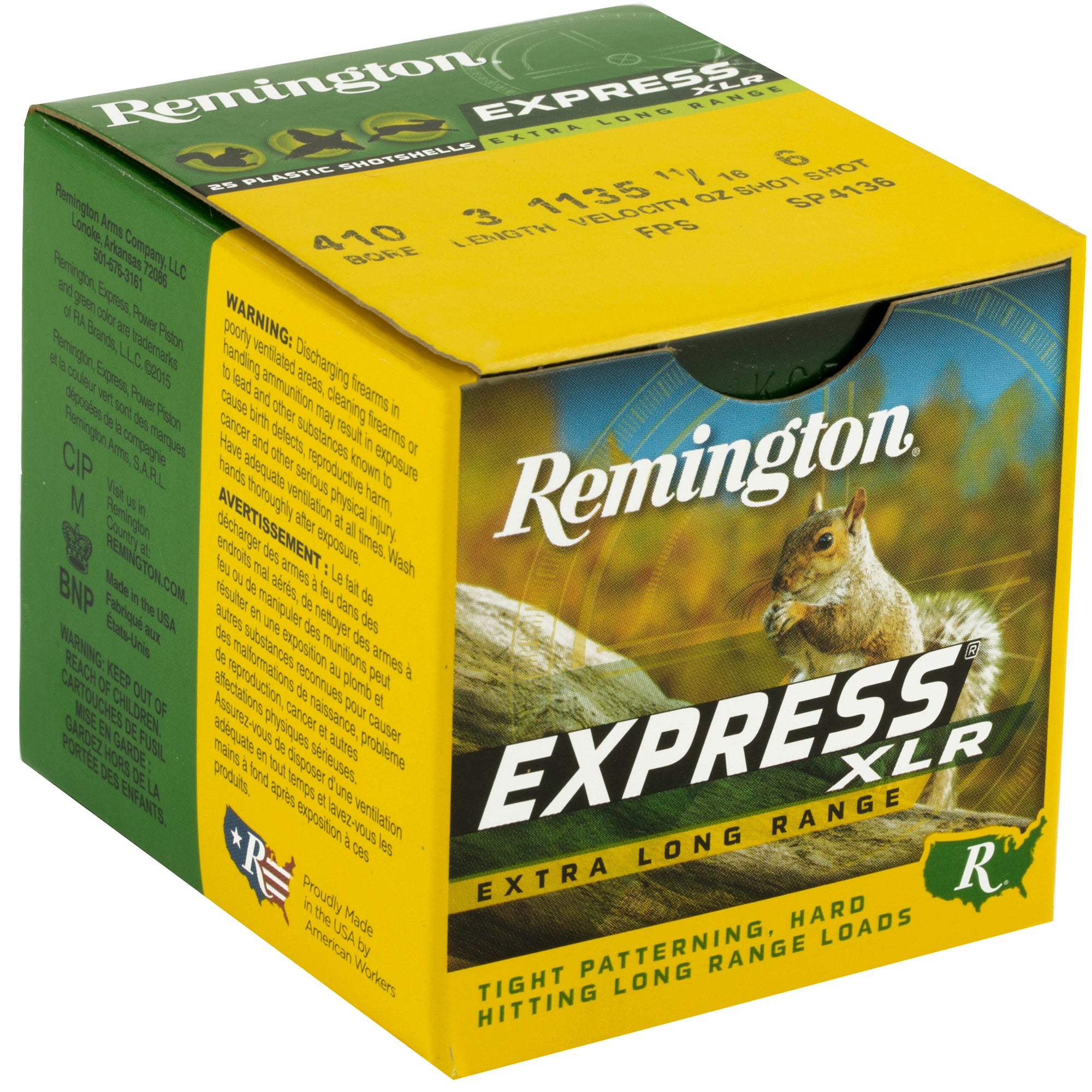 Remington Express Long Range 410 Bore Shotshells - 11/16 oz #6 Lead, 25/Box