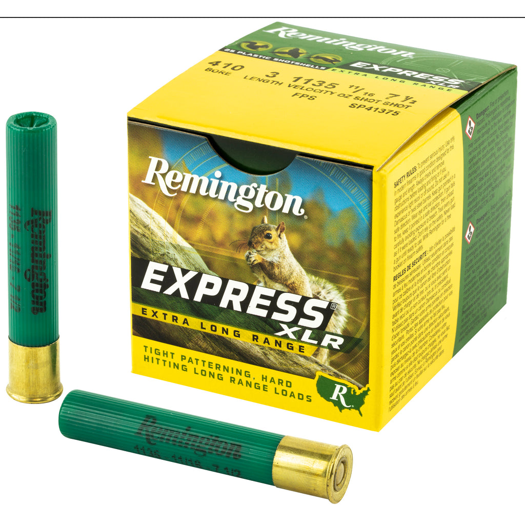 Remington Express Long Range 410 Bore 3 Lead Shot - 11/16 oz, #7.5, Pack of 25