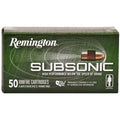 Remington Subsonic .22 LR 40 Grain Copper Hollow Point Ammunition - Pack of 50 Rounds