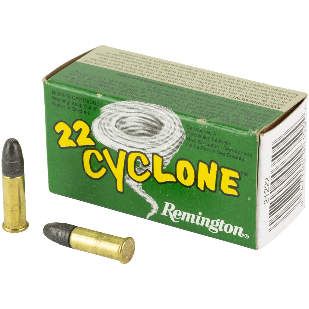 Remington Cyclone .22 LR 36-Grain Hollow Point Ammunition, 50 Rounds per Box