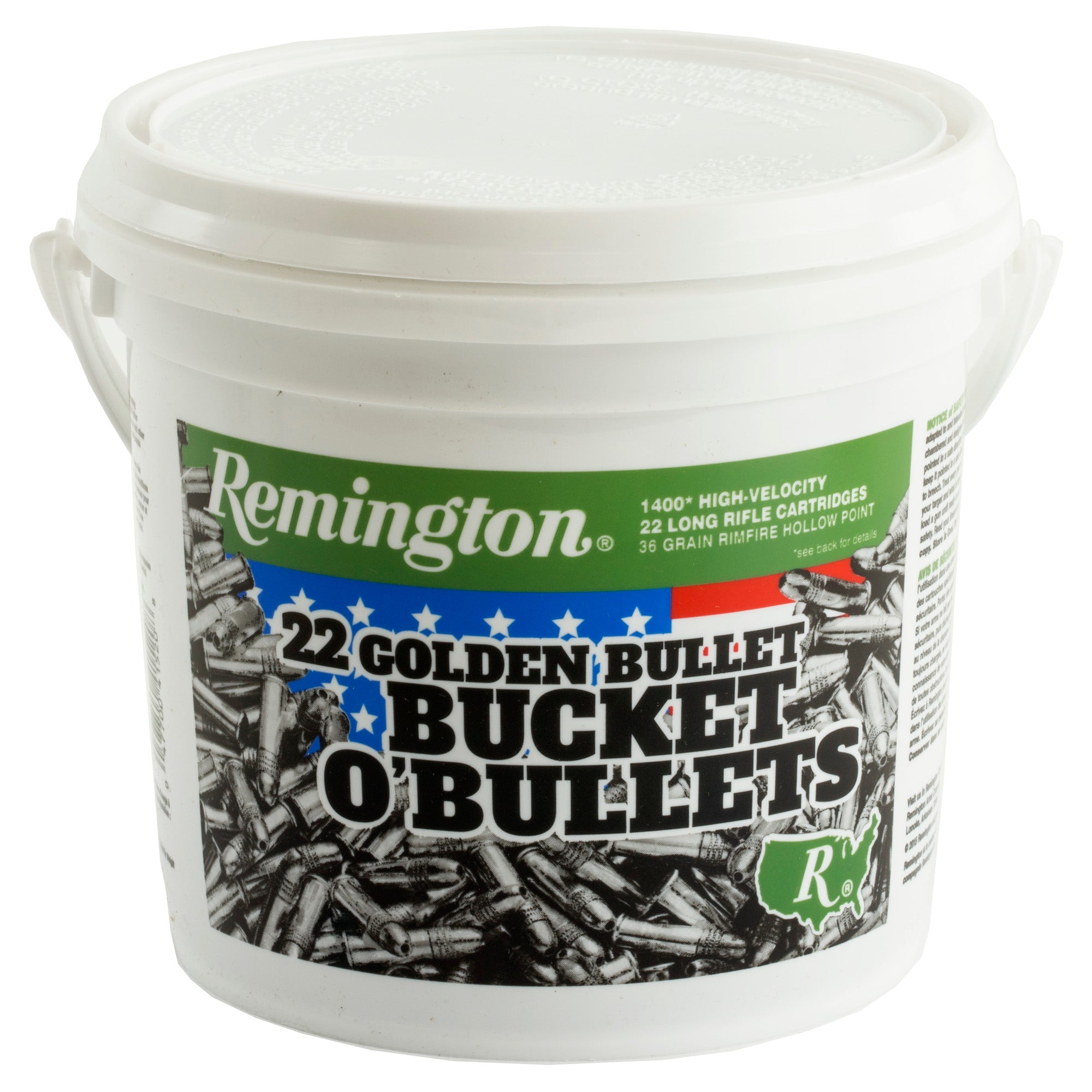 Remington High Velocity .22 LR Hollow Point Ammunition - 36 Grain, 5,600 Rounds per Case
