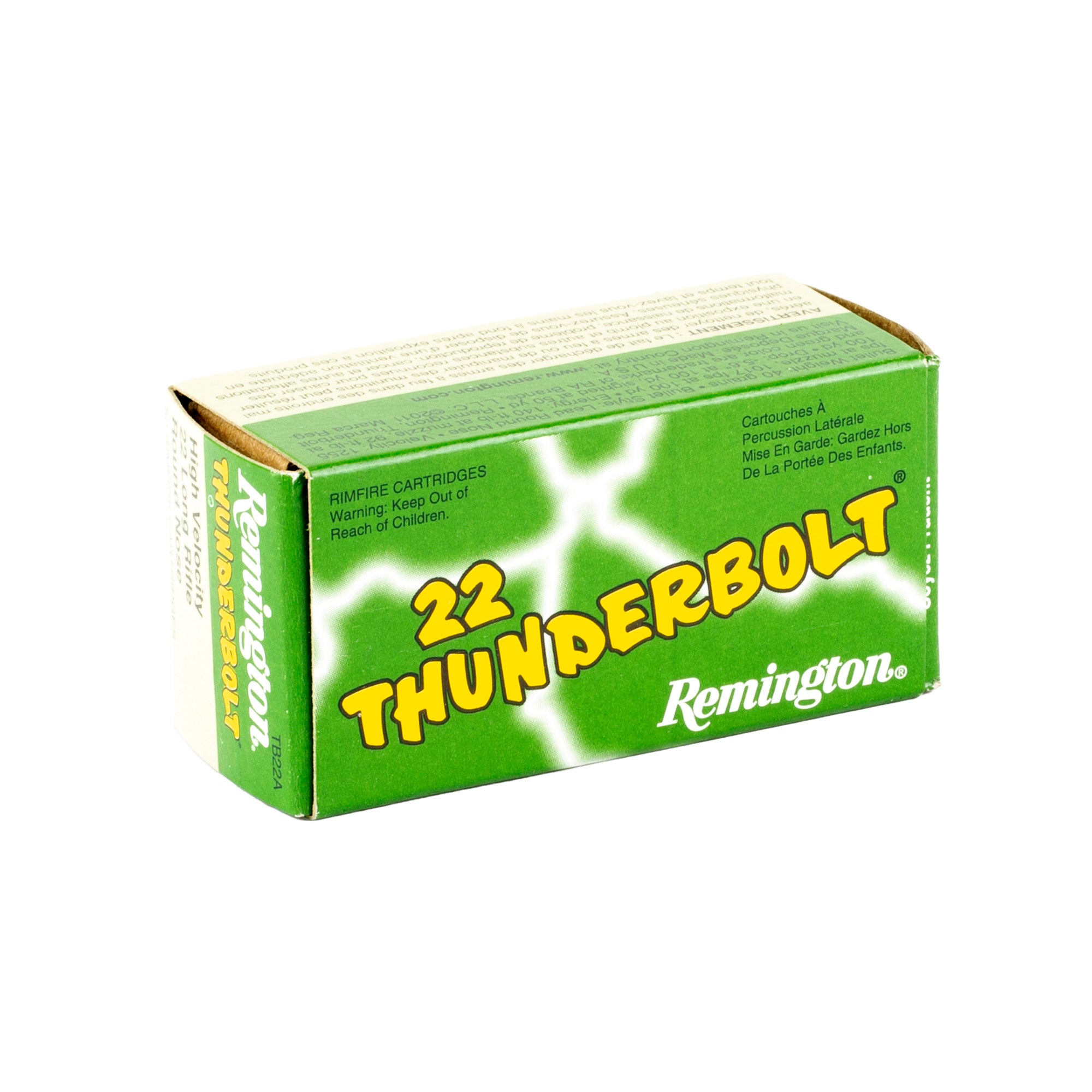 Remington Thunderbolt .22 Long Rifle 40-Grain Lead Round Nose Ammunition, 50 rounds per box