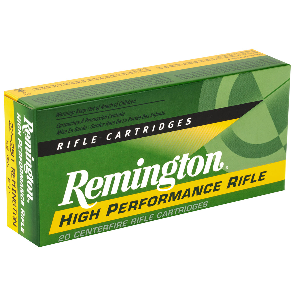 Remington Core Lokt 22-250 Remington 55-Grain Pointed Soft Point Ammunition (20 Rounds/Box, 200 Rounds/Case)