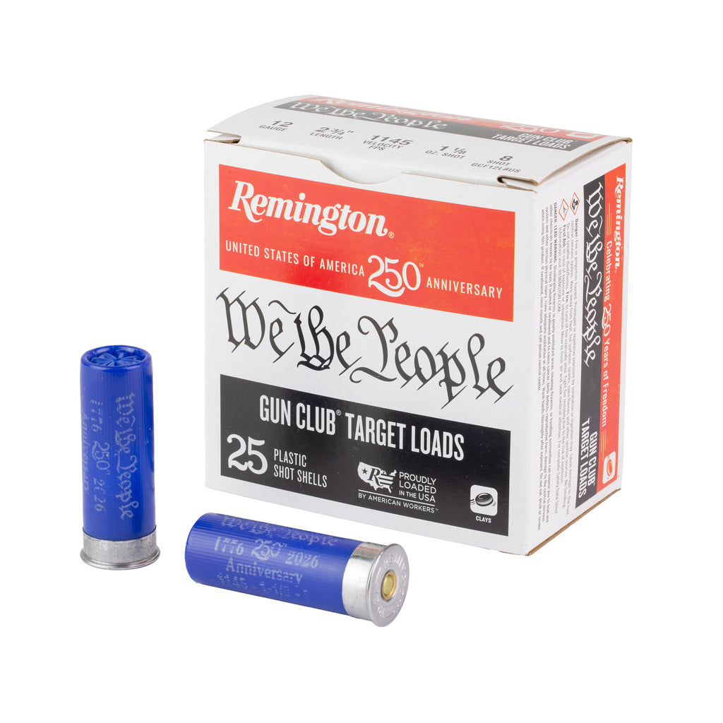 Remington Gun Club 12 Gauge Target Loads – 2.75 Inch, 1 1/8 Ounce, #8 Shot