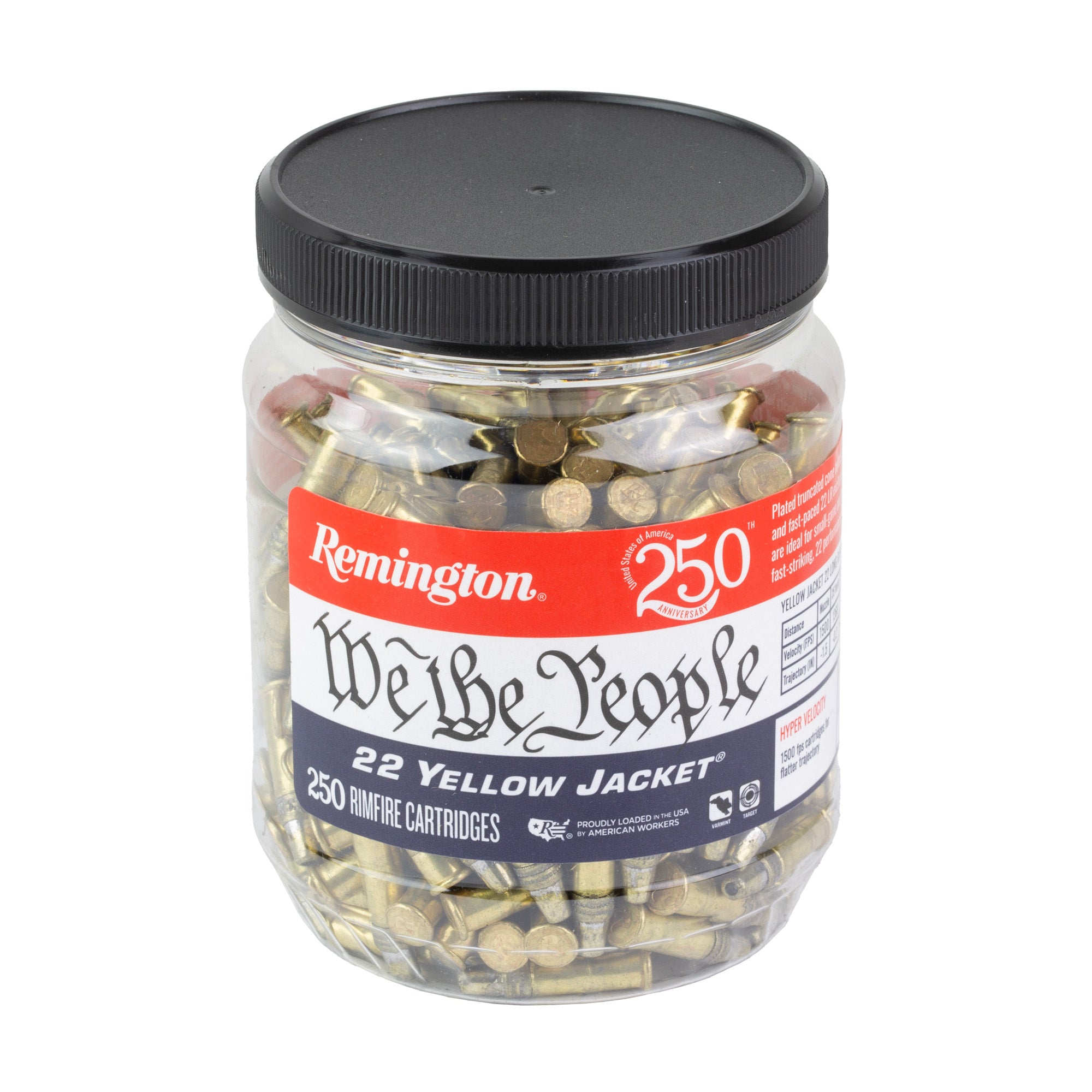 Remington Yellow Jacket 22LR Hollow Point Bullets - 33 Grain, 250 Count Box