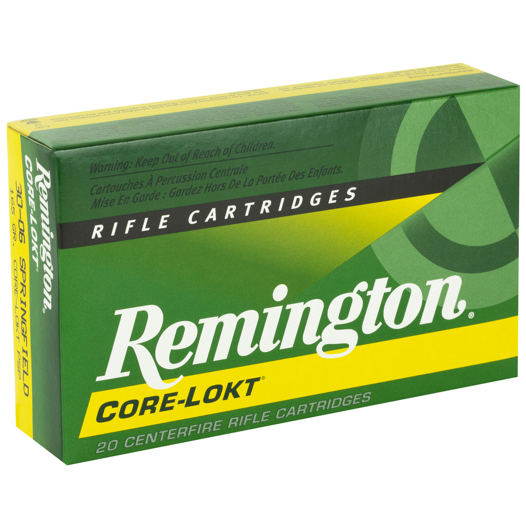 Remington Core-Lokt 30-06 Springfield 165-Grain Pointed Soft Point Ammunition