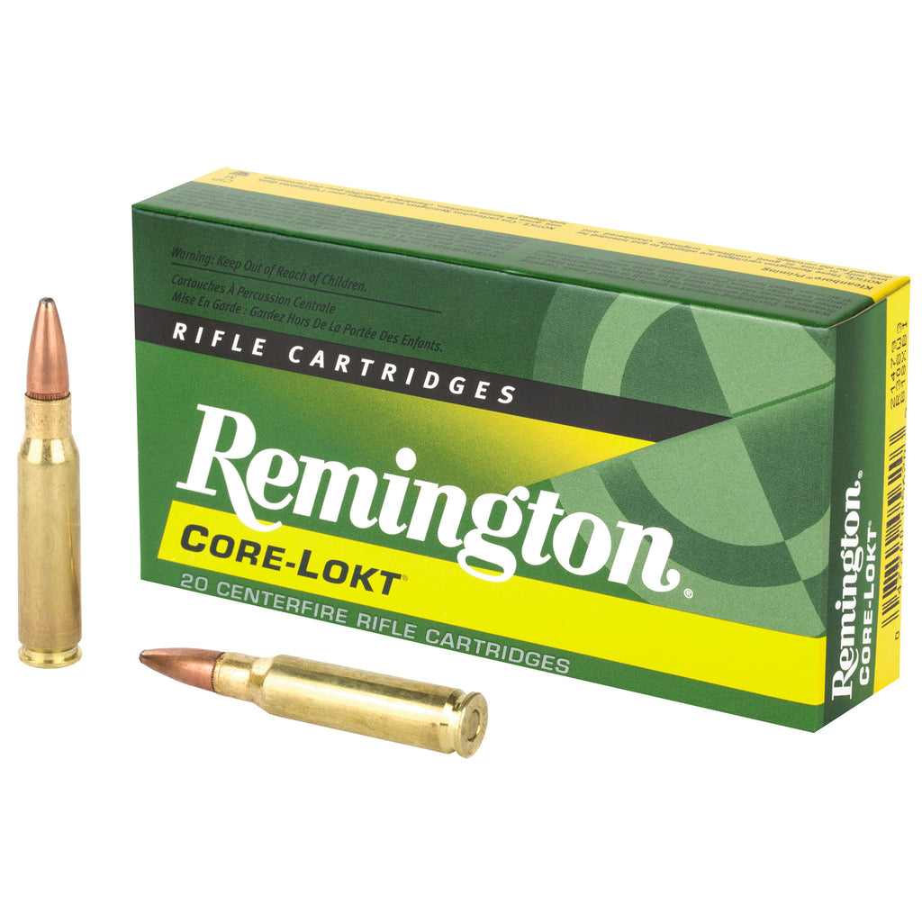 Remington Core-Lokt .308 Winchester 180 Grain Pointed Soft Point Ammunition (20 Rounds per Box)