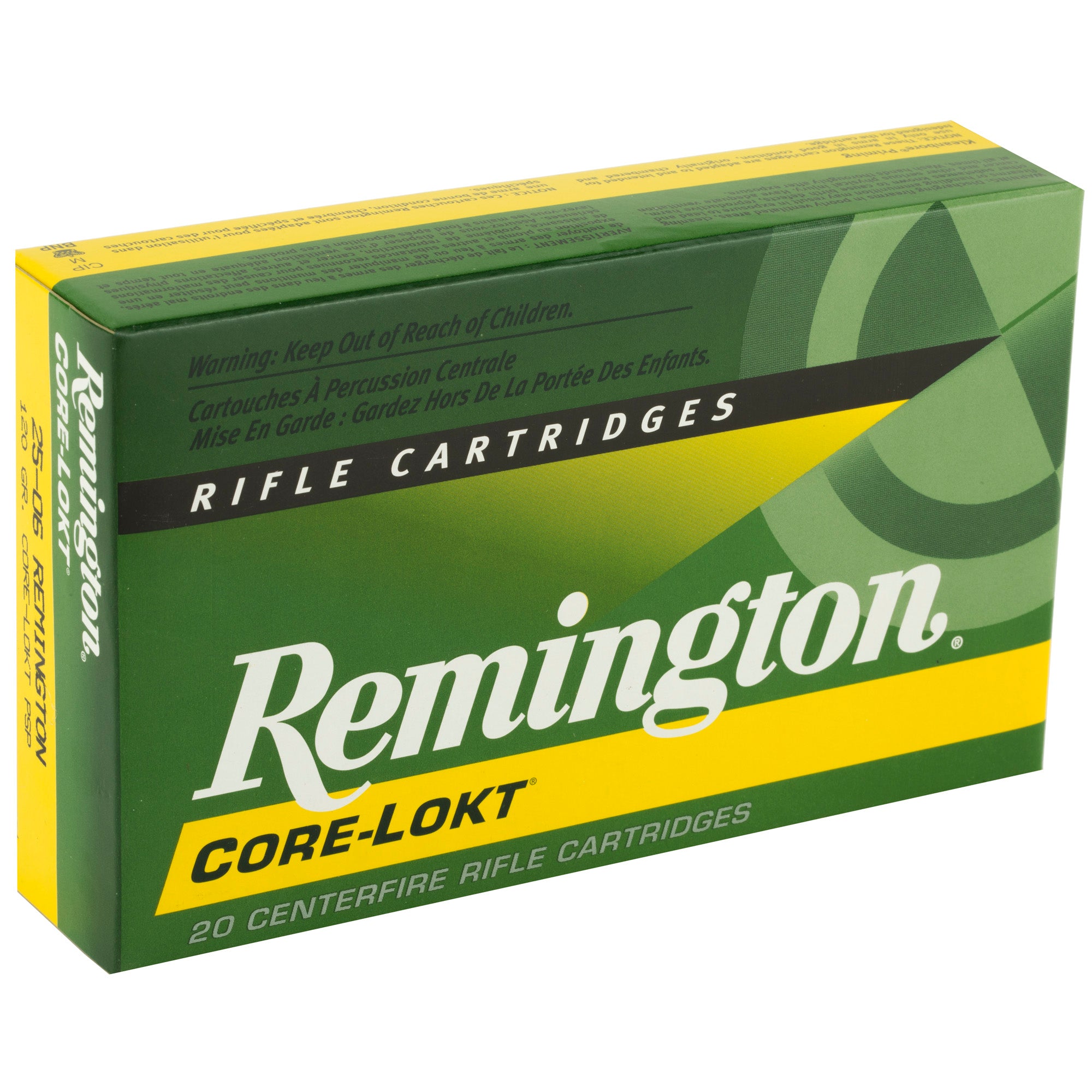 Remington Core-Lokt 25-06 Remington 120-Grain Pointed Soft Point Ammunition (20 Rounds per Box)