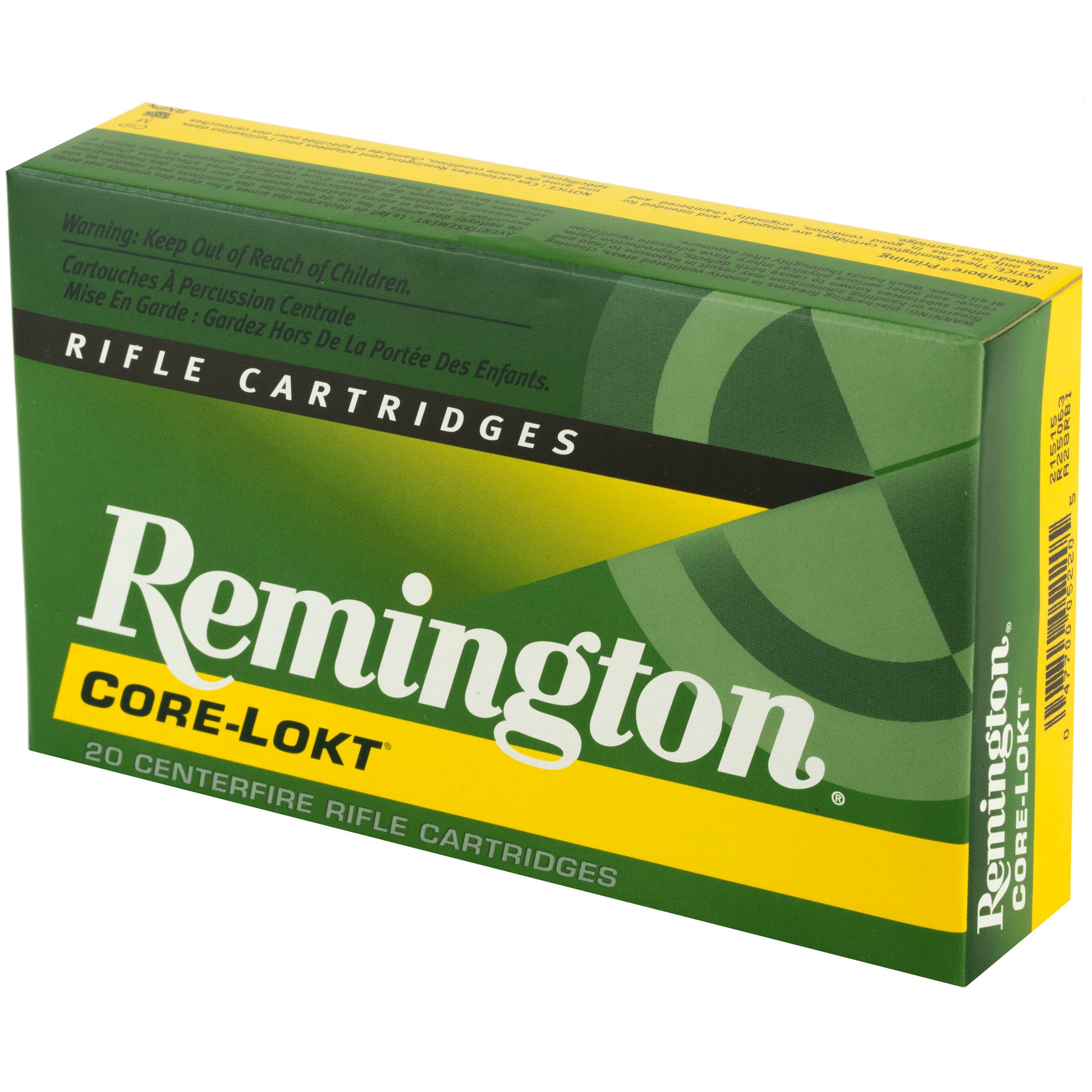 Remington Core-Lokt 25-06 Remington 120-Grain Pointed Soft Point Ammunition (20 Rounds per Box)