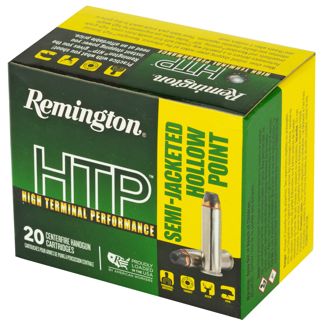 Remington High Terminal Performance .357 Magnum 158 Grain Semi-Jacketed Hollow Point Ammunition - 20 Rounds