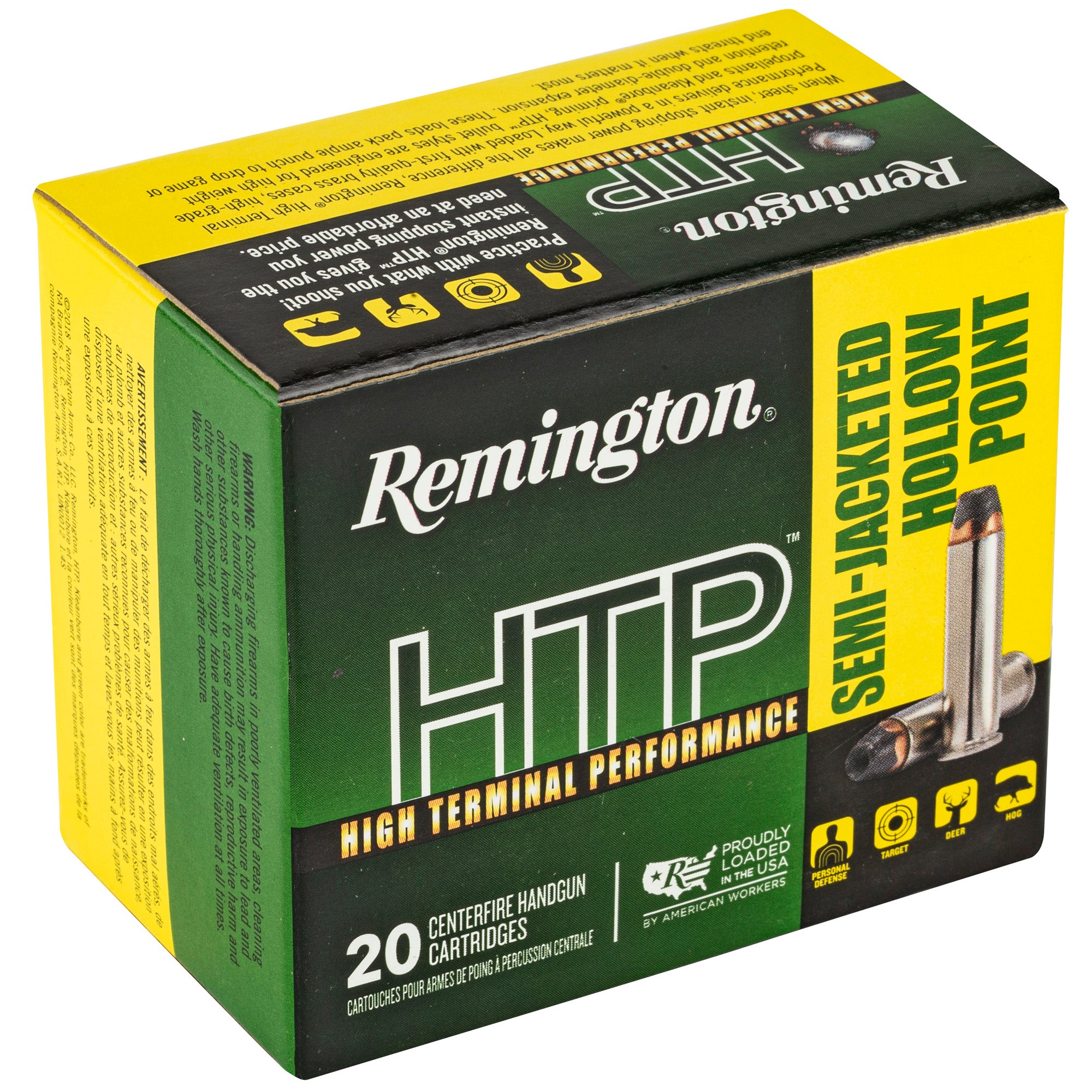 Remington High Terminal Performance 38 Special 110-Grain Semi-Jacketed Hollow Point Ammunition