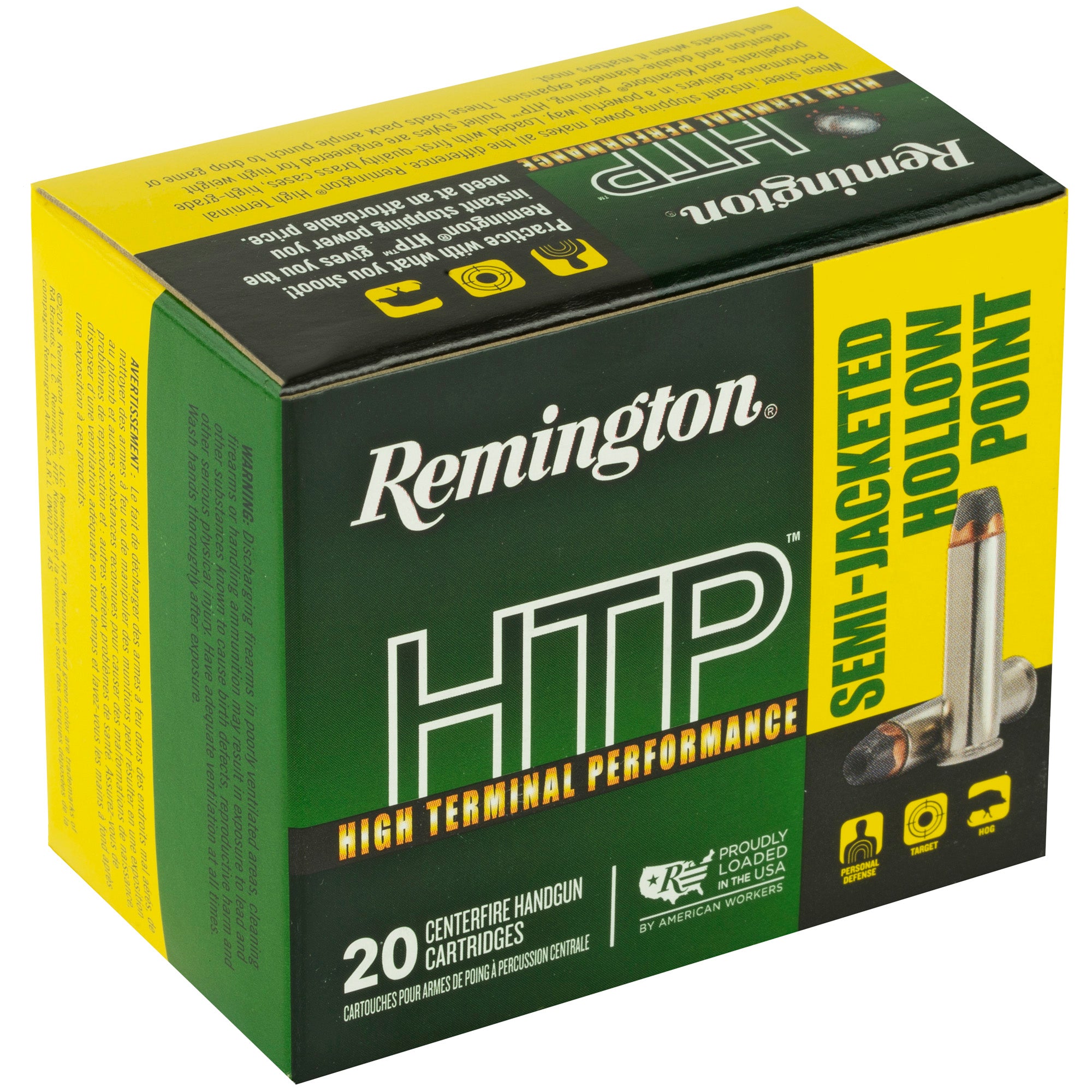 Remington High Terminal Performance 38 Special +P 125-Grain Semi-Jacketed Hollow Point Ammunition