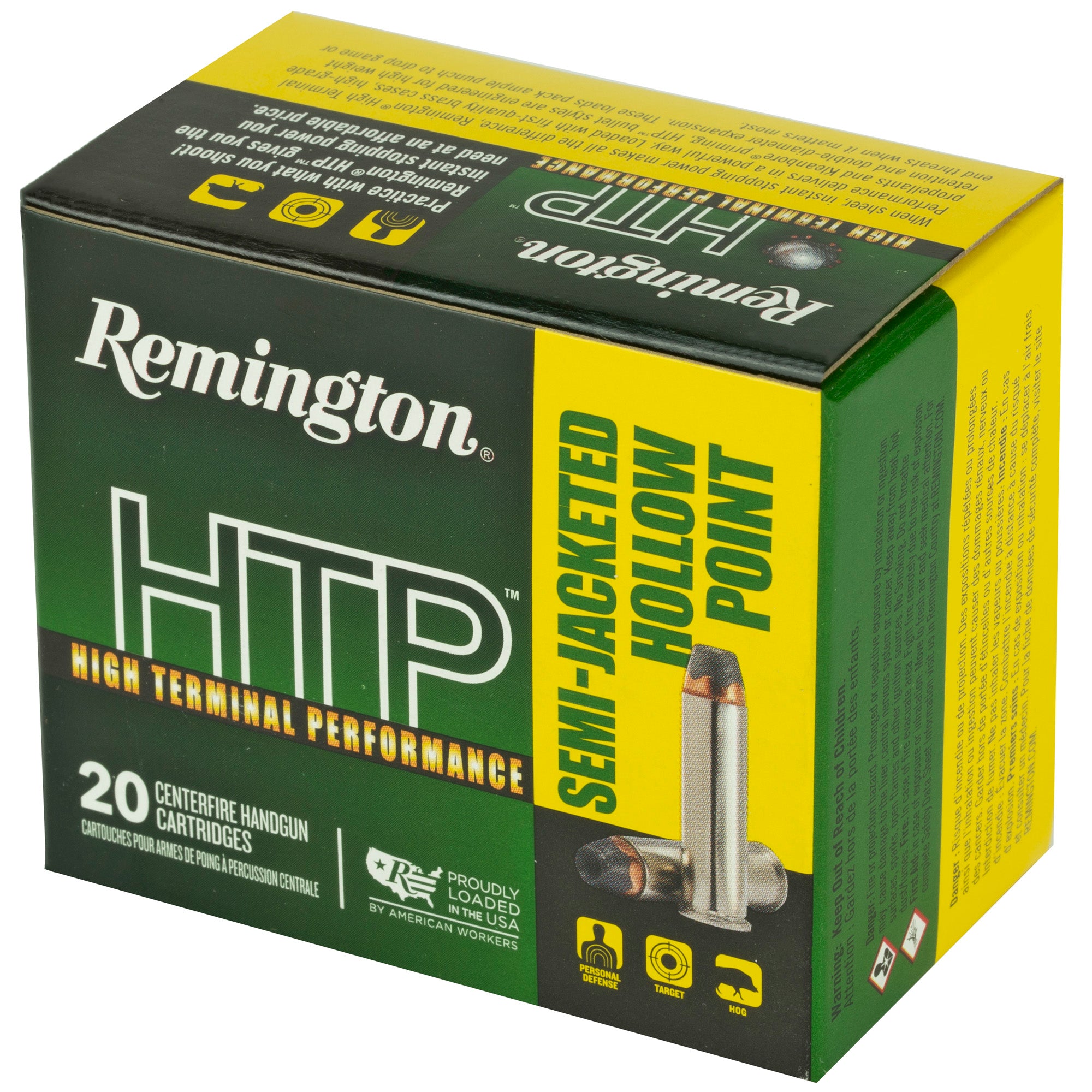 Remington High Terminal Performance 38 Special +P 125-Grain Semi-Jacketed Hollow Point Ammunition