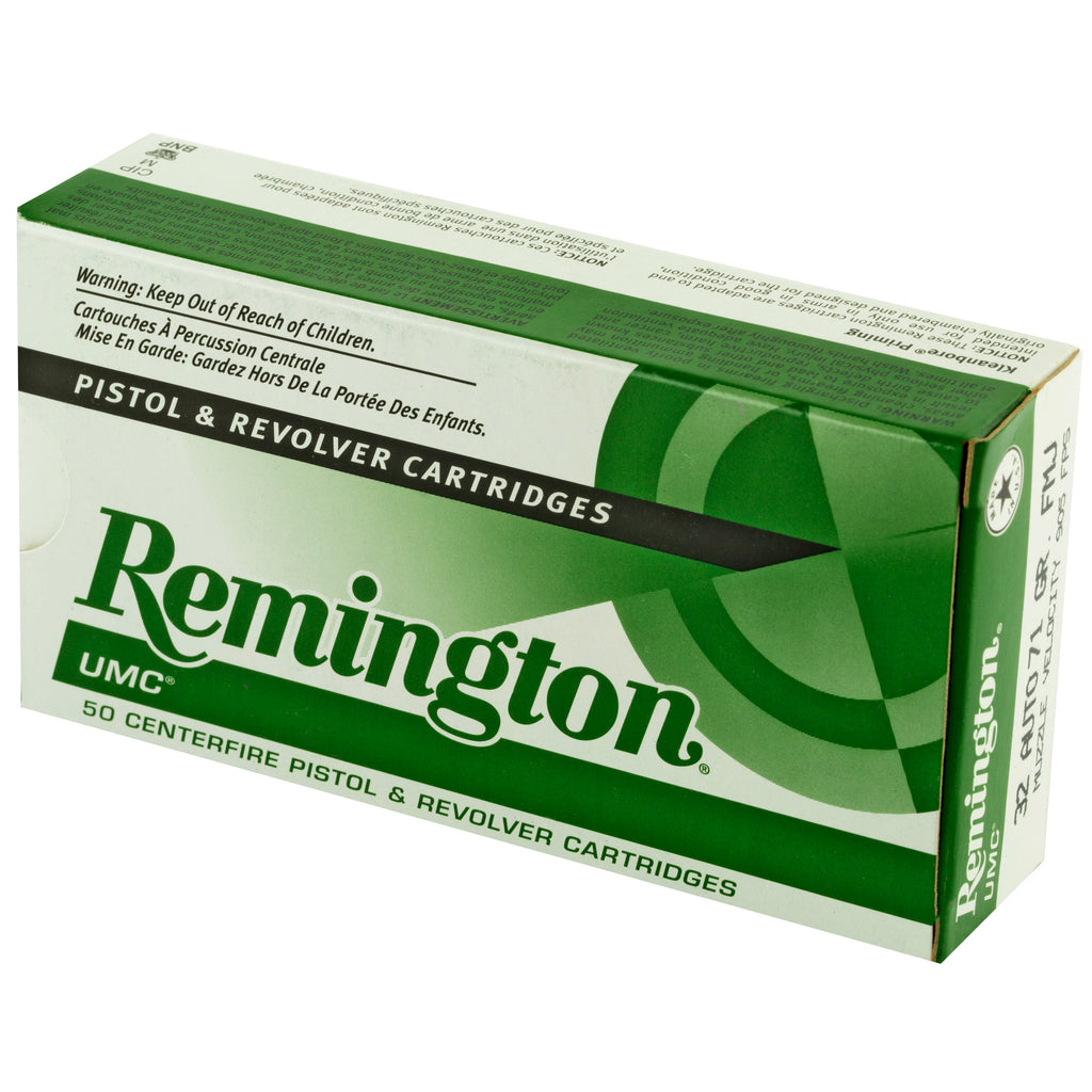 Remington UMC 32 ACP 71 Grain Full Metal Jacket Ammunition - 50 Rounds Per Box