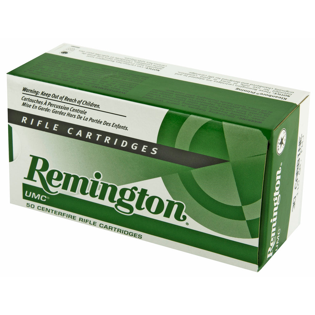 Remington UMC 30 Carbine 110 Grain Full Metal Jacket Rifle Ammunition, 50 Rounds per Box