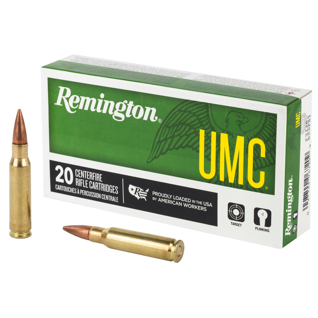 Remington UMC 308 Winchester 150 Grain Full Metal Jacket Rifle Ammo - 20 Rounds