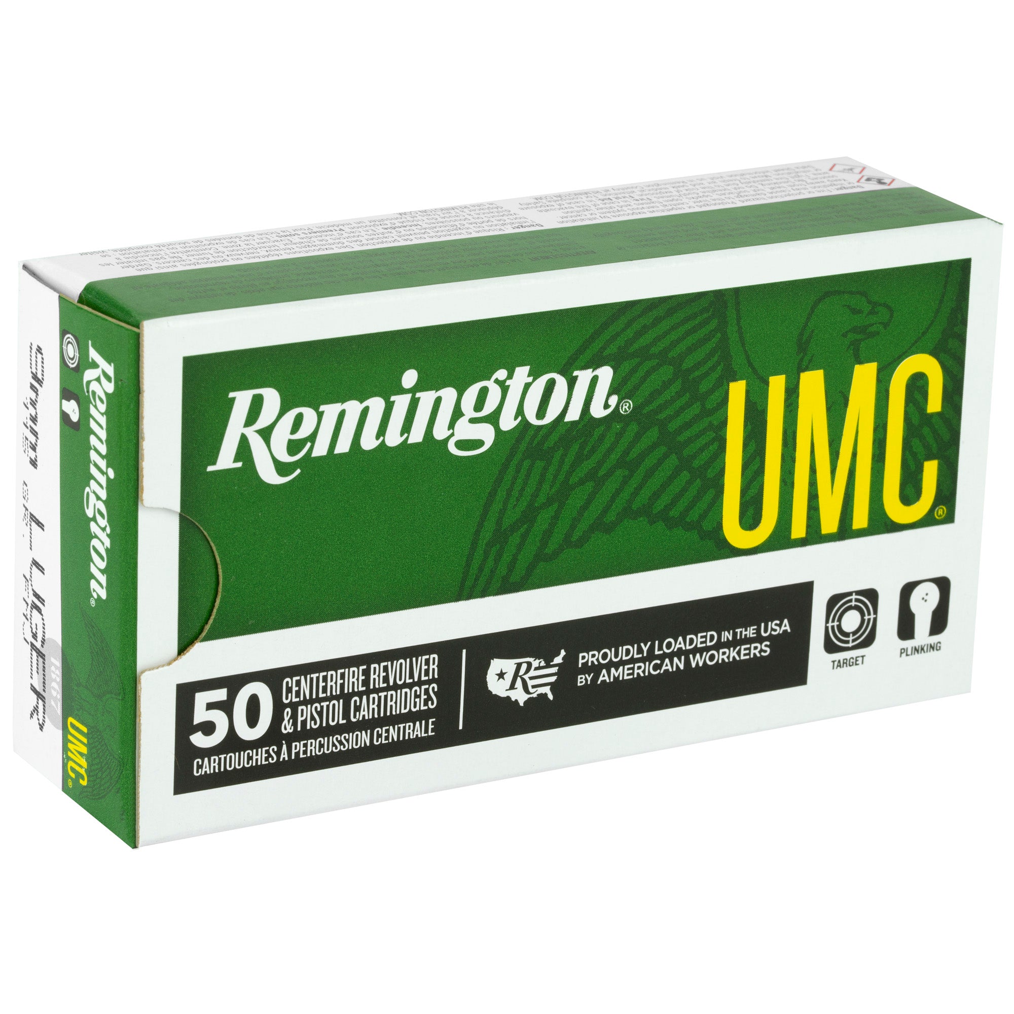 Remington UMC 9mm 115-Grain Full Metal Jacket Ammo - 50 Rounds Box, 500 Rounds Case