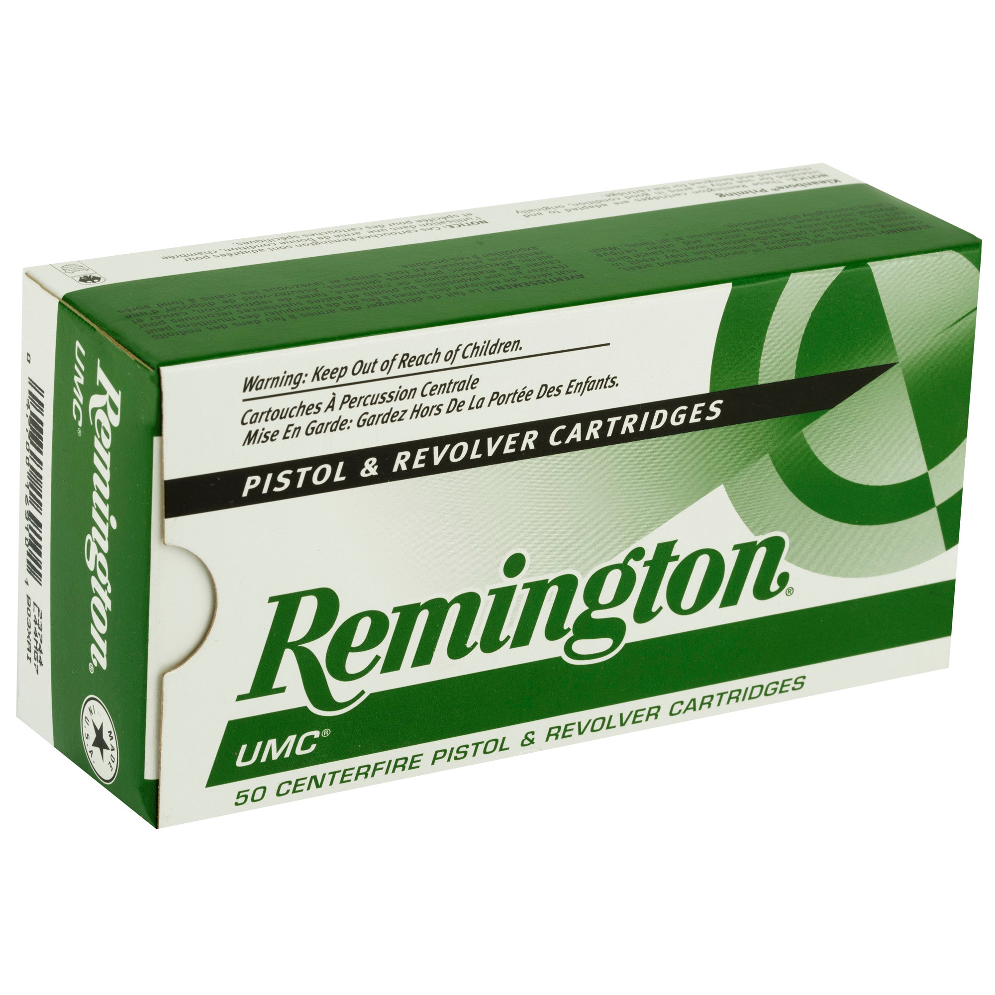 Remington UMC 44 Magnum 180-Grain Jacketed Soft Point Ammunition, 50 Rounds per Box