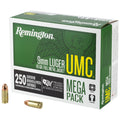 Remington UMC 9mm 115 Grain Full Metal Jacket Ammunition – Pack of 250 Rounds