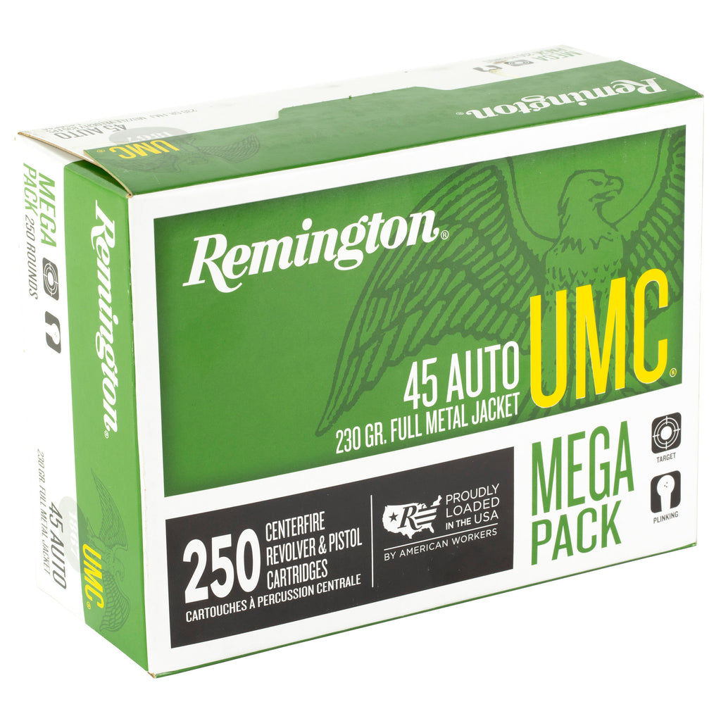 Remington UMC 45 ACP 230-Grain Full Metal Jacket Ammunition (250 Rounds per Box, 1000 per Case)