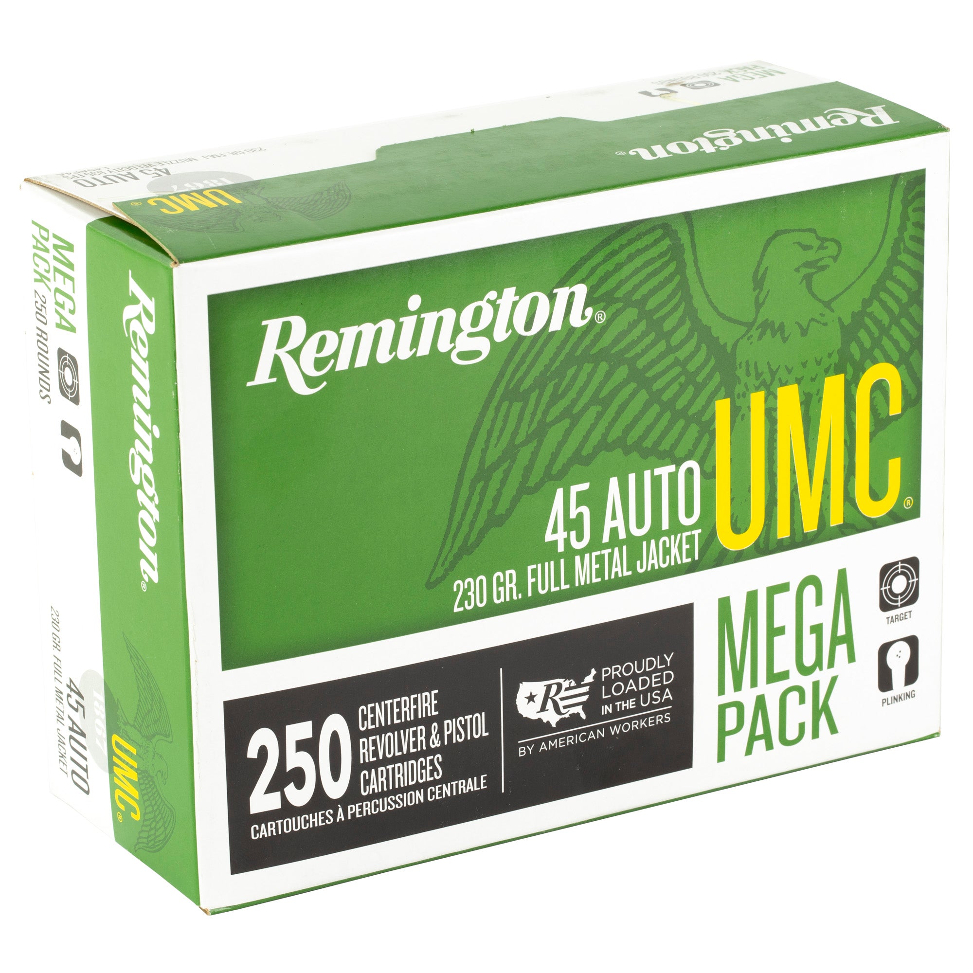 Remington UMC 45 ACP 230-Grain Full Metal Jacket Ammunition (250 Rounds per Box, 1000 per Case)
