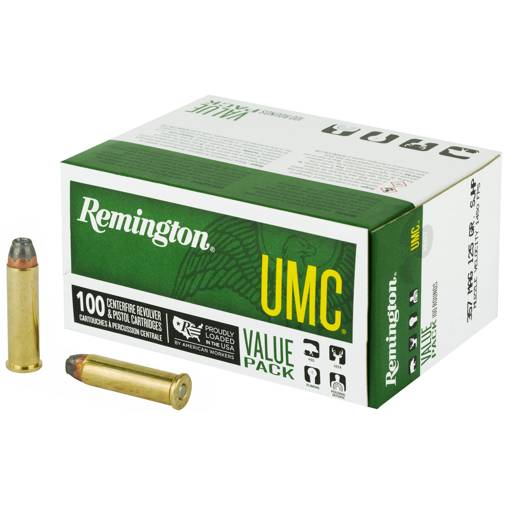Remington UMC 357 Magnum 125-Grain Semi-Jacketed Hollow Point Ammunition - Value Pack