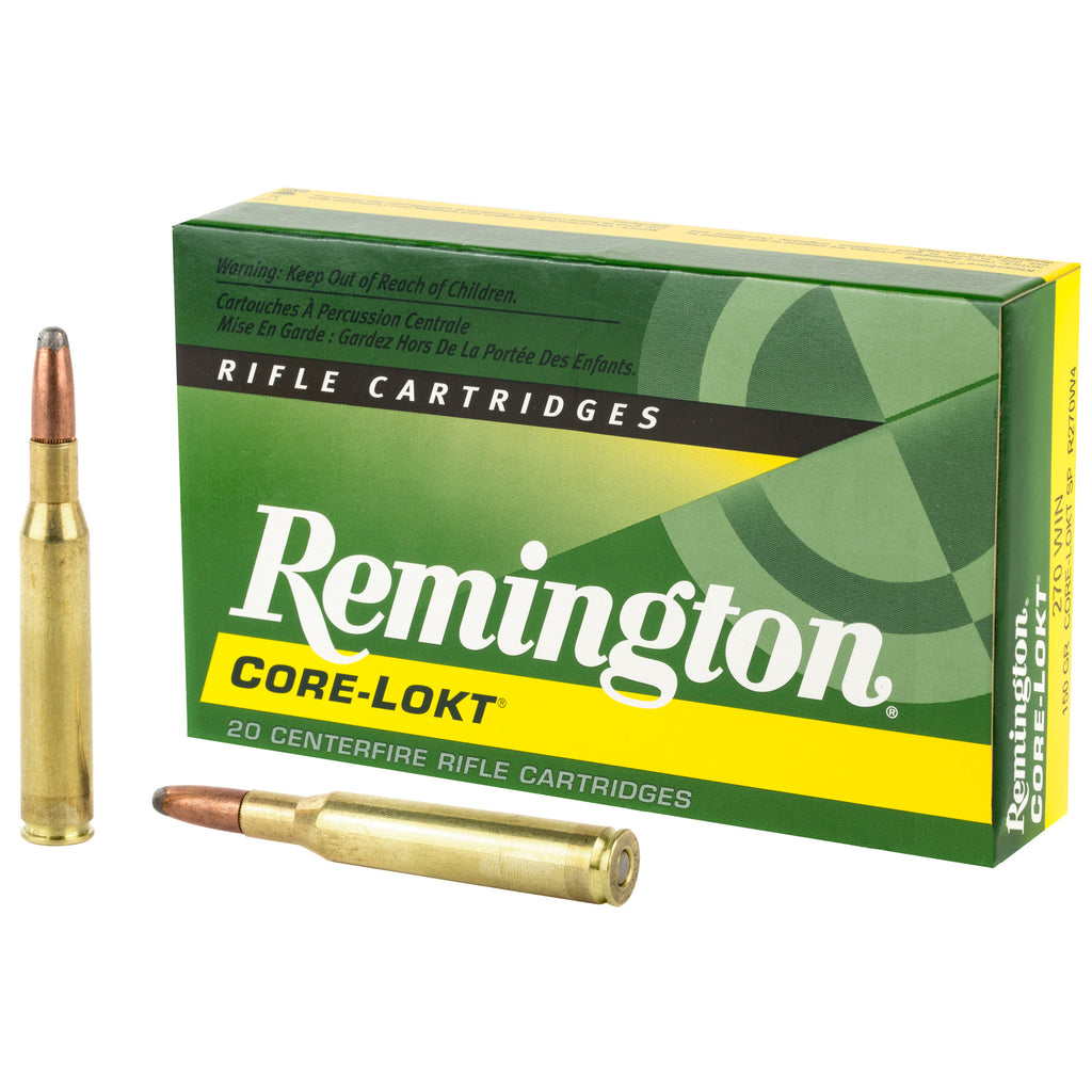 Remington Core-Lokt Ultra Bonded 150 Grain Soft Point Ammo for 270 Winchester Rifle