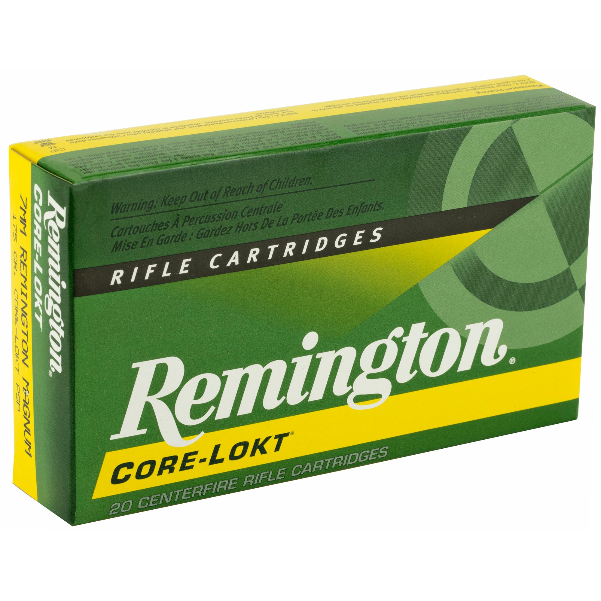 Remington Core-Lokt 7mm Remington Magnum 175-Grain Pointed Soft Point Ammunition (20 Rounds per Box)