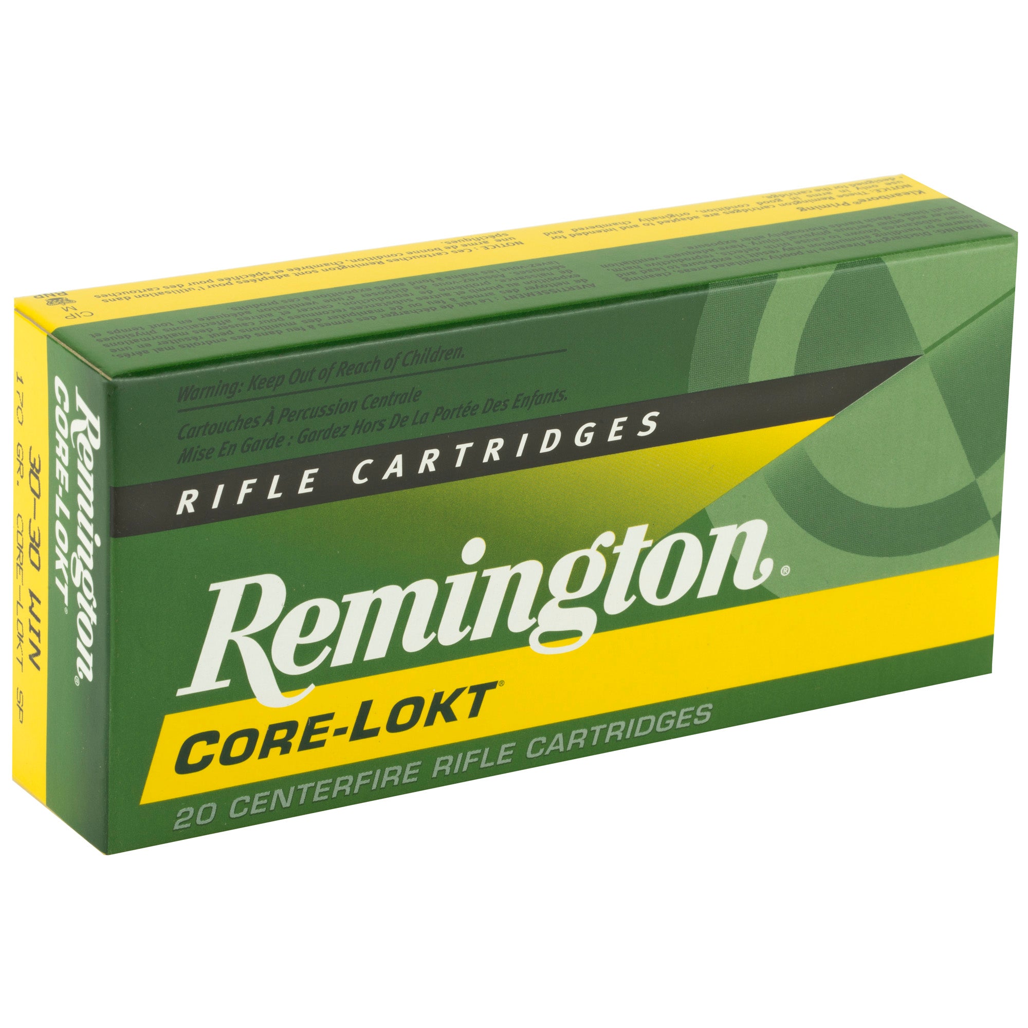 Remington Core-Lokt 30-30 Winchester 170 Grain Soft Point Ammunition (20 Rounds per Box)