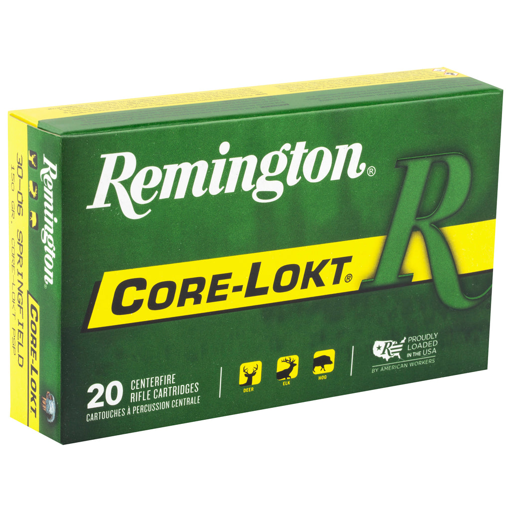 Remington Core-Lokt 30-06 Springfield 150-Grain Pointed Soft Point Ammunition (20 Rounds)