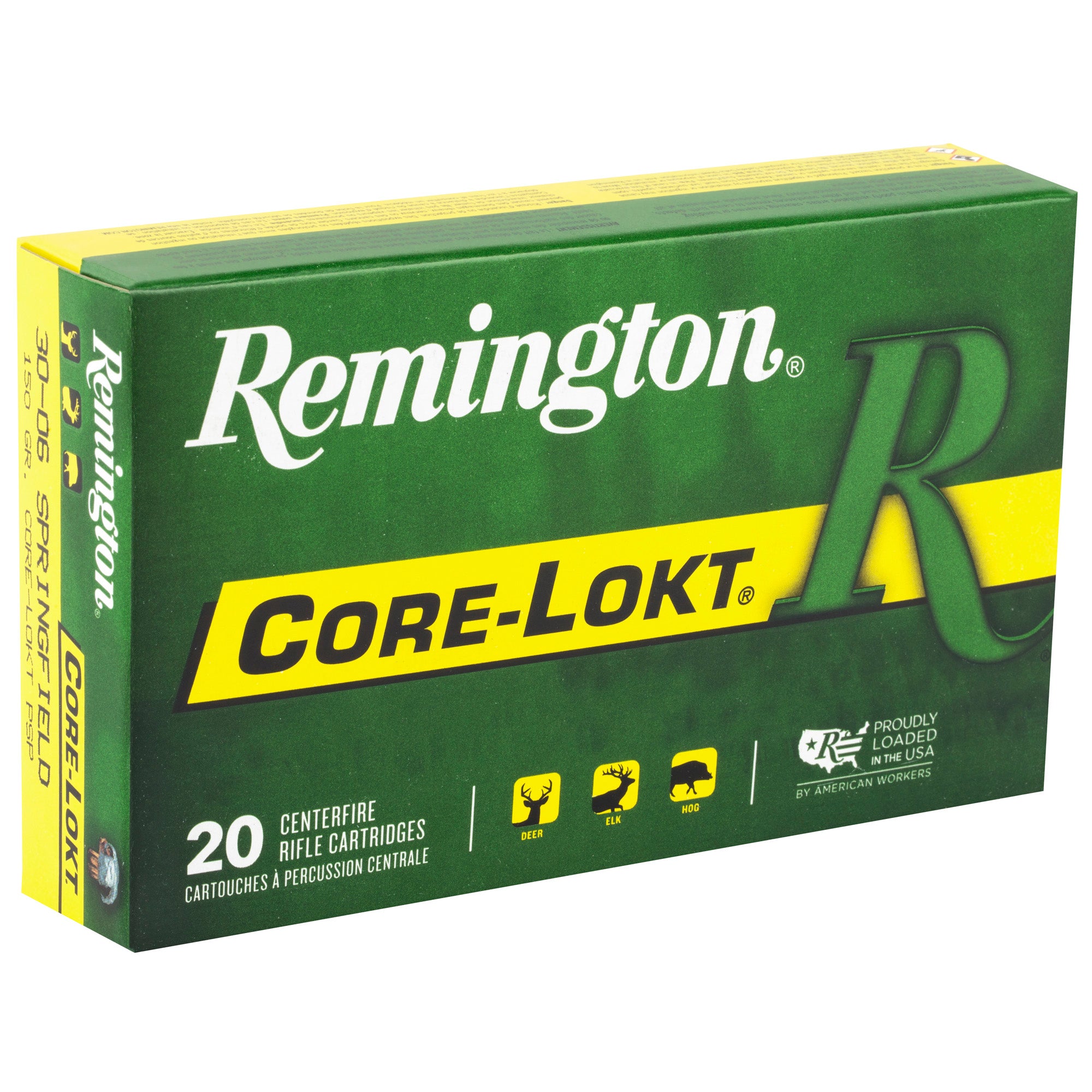 Remington Core-Lokt 30-06 Springfield 150-Grain Pointed Soft Point Ammunition (20 Rounds)