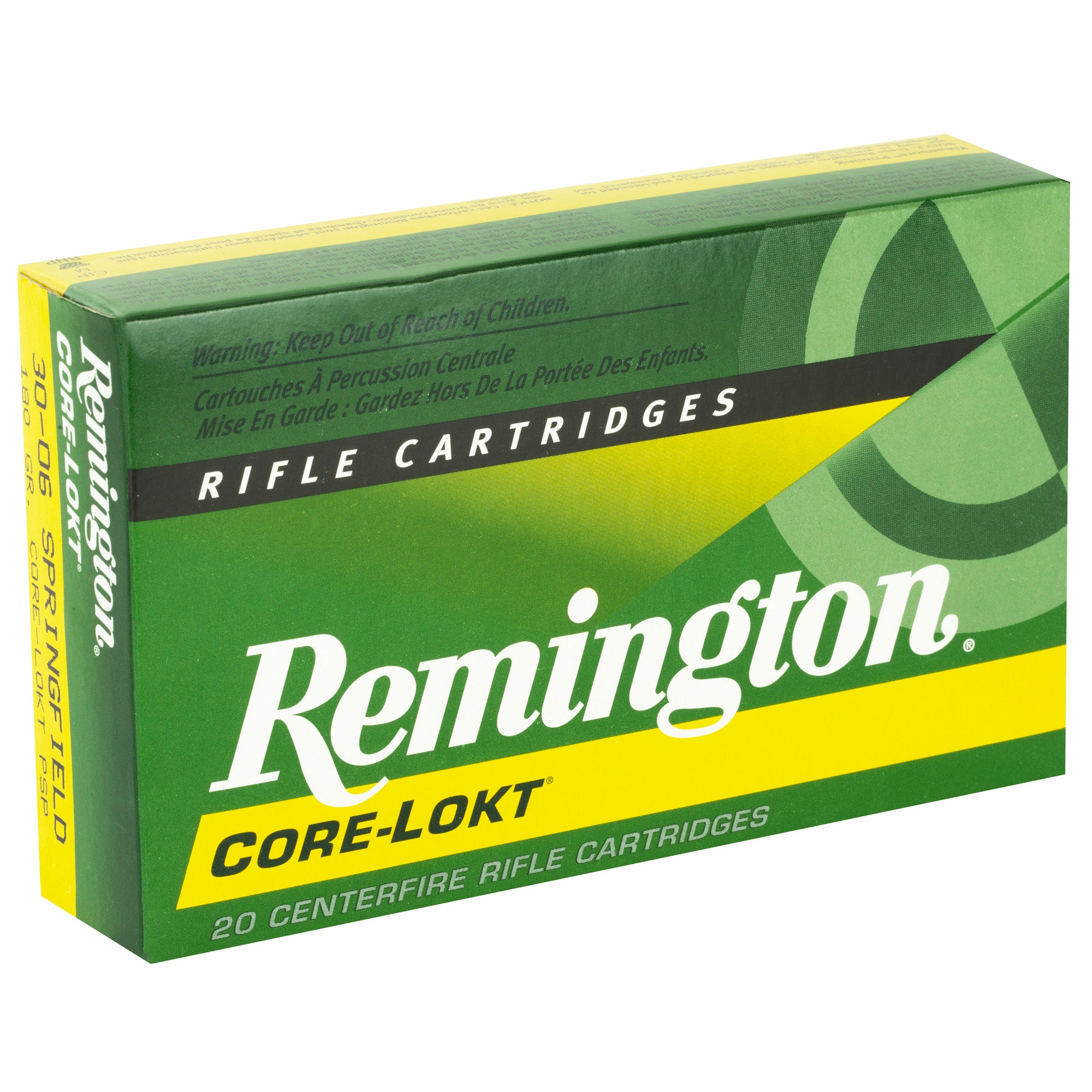 Remington Core-Lokt 30-06 Springfield 180 Grain Pointed Soft Point Ammunition - Trusted Big Game Load