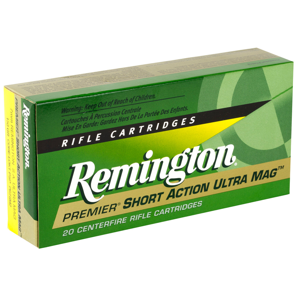 Remington Core-Lokt 7mm Short Action Ultra Mag 150 Grain Pointed Soft Point Ammunition (20 Rounds per Box)