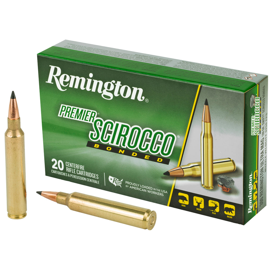 Remington Premier Scirocco Bonded .300 Remington Ultra Magnum 180-Grain Polymer Tip Ammunition (20 Rounds per Box)