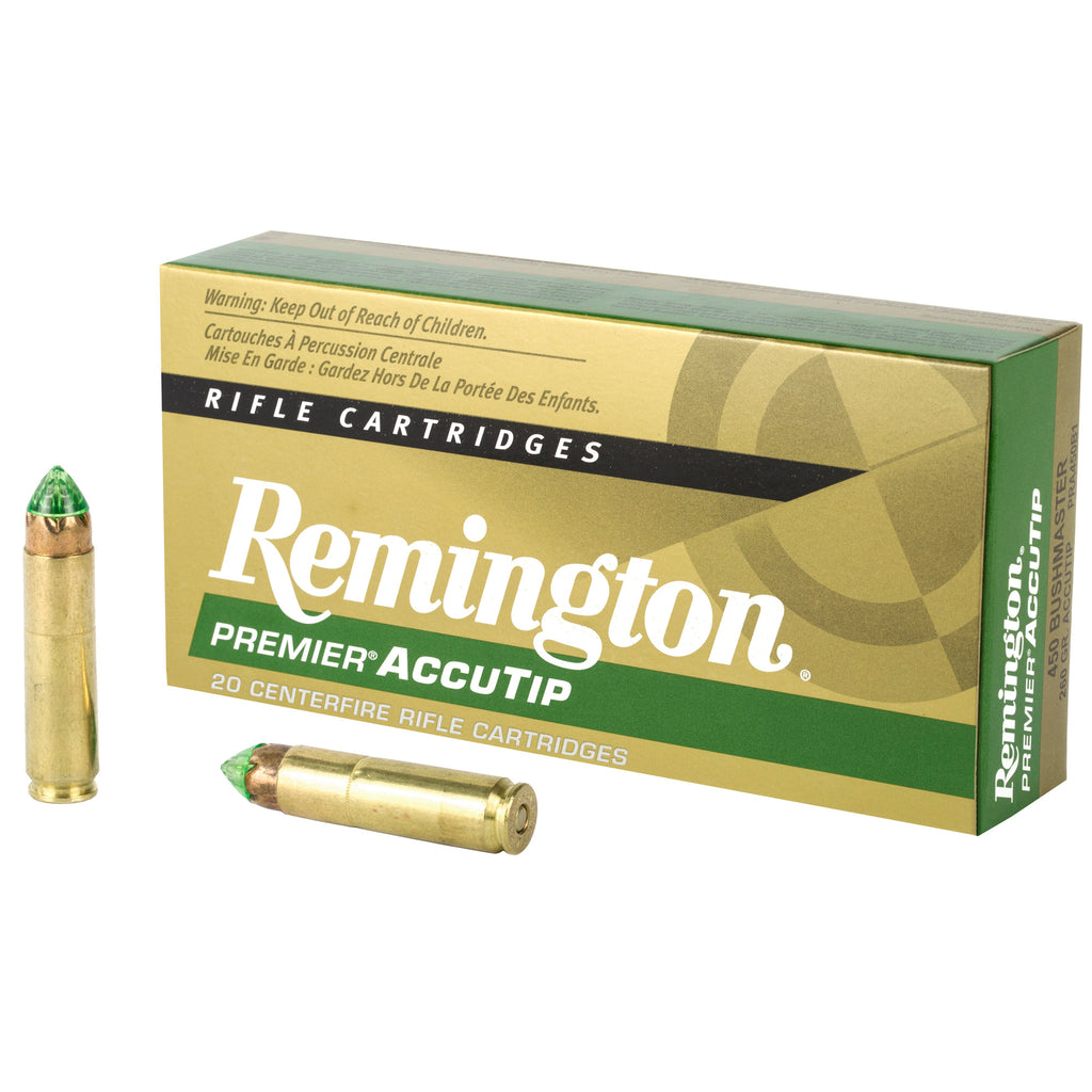Remington Premier AccuTip .450 Bushmaster Hollow Point Ammunition - 260 Grain, 20 Rounds per Box