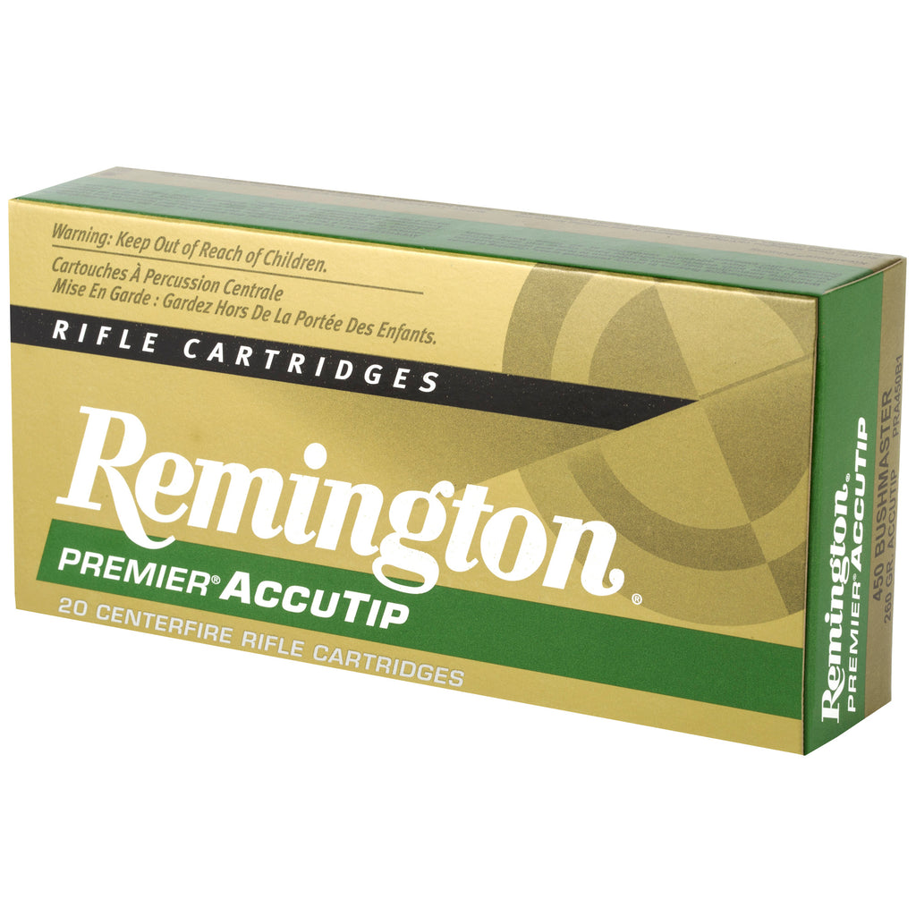 Remington Premier AccuTip .450 Bushmaster Hollow Point Ammunition - 260 Grain, 20 Rounds per Box