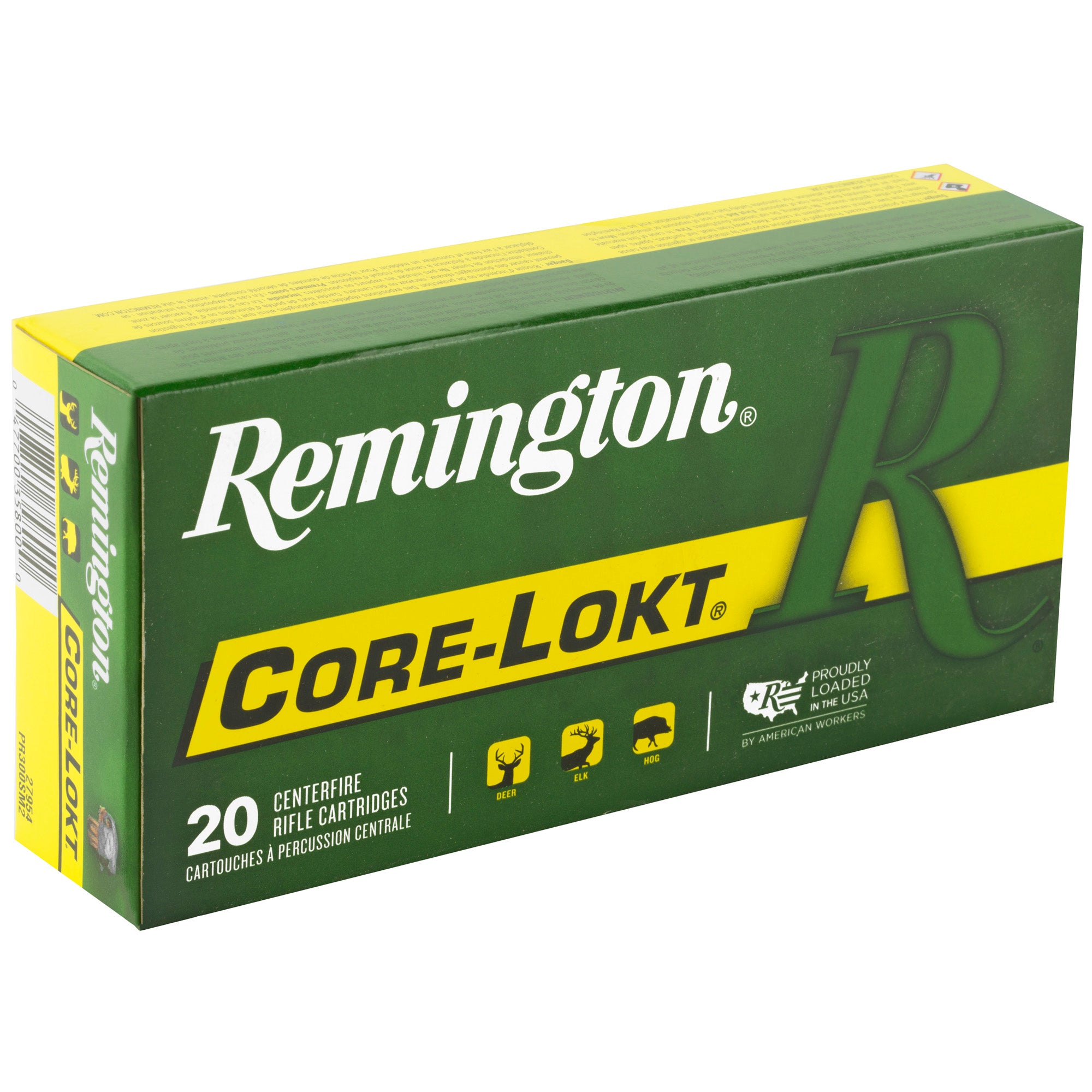Remington Core-Lokt 300 Remington Short Action Ultra Mag 165-Grain Pointed Soft Point Ammunition