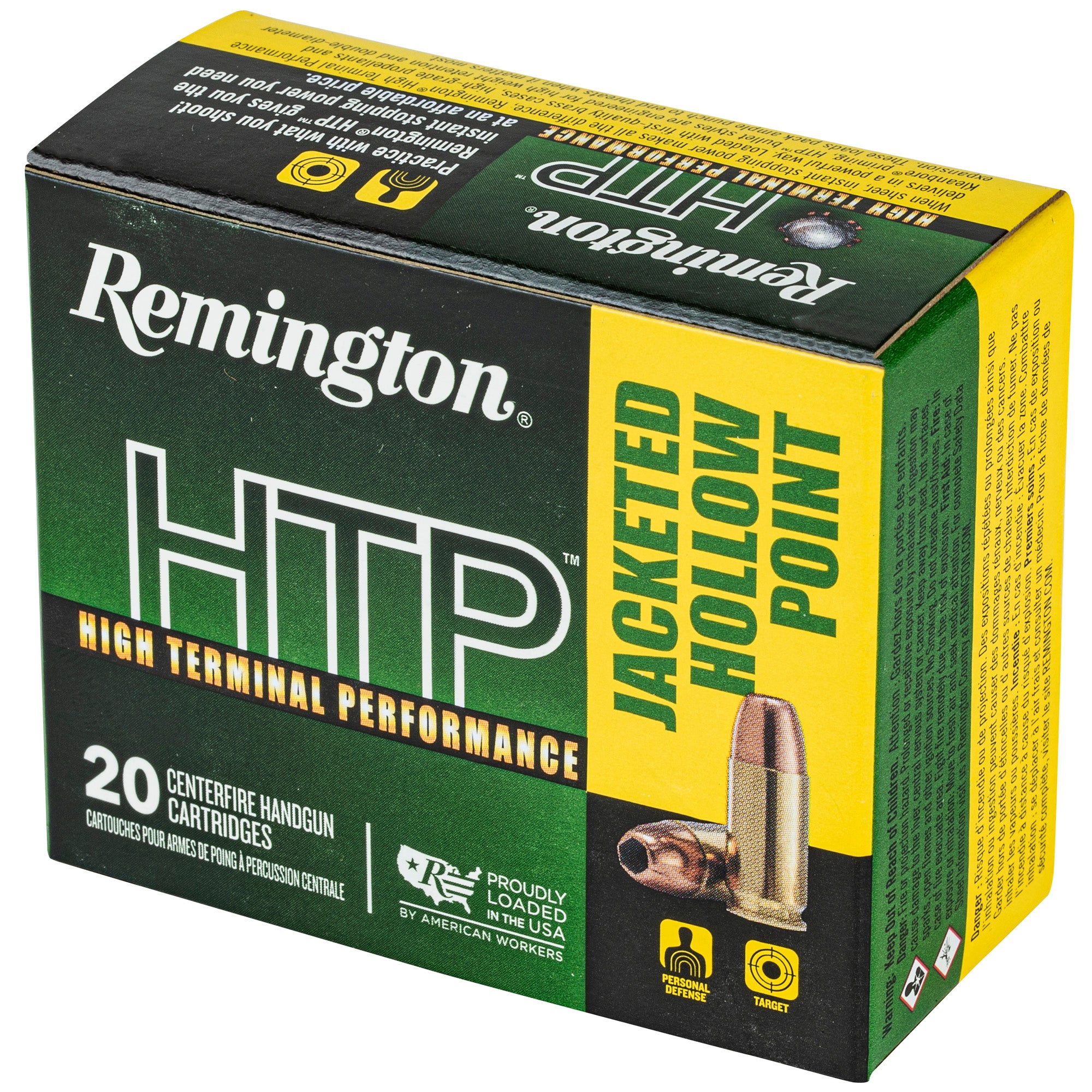 Remington High Terminal Performance 9mm +P 115-Grain Hollow Point Ammunition (20 Rounds)