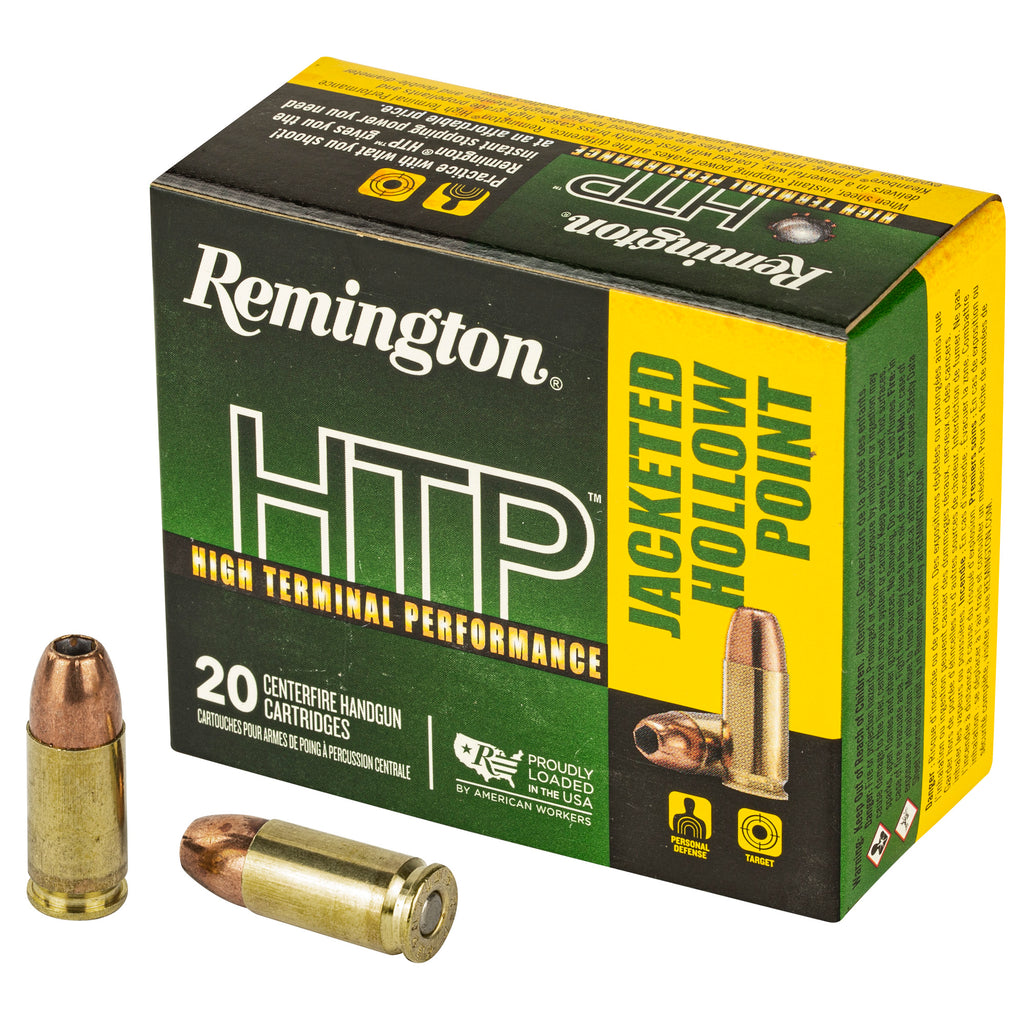 Remington High Terminal Performance 9mm 147-Grain Hollow Point Ammunition (20 Rounds)