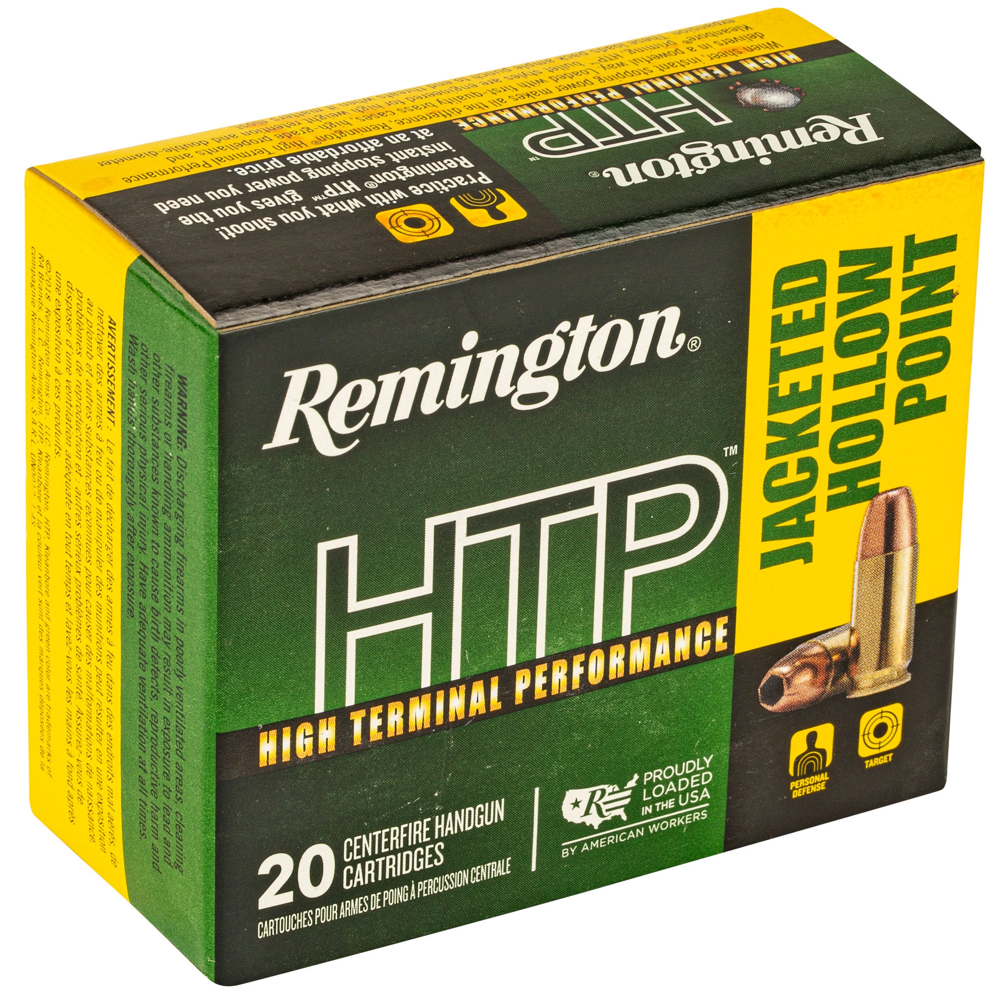 Remington High Terminal Performance 9mm 147-Grain Hollow Point Ammunition (20 Rounds)