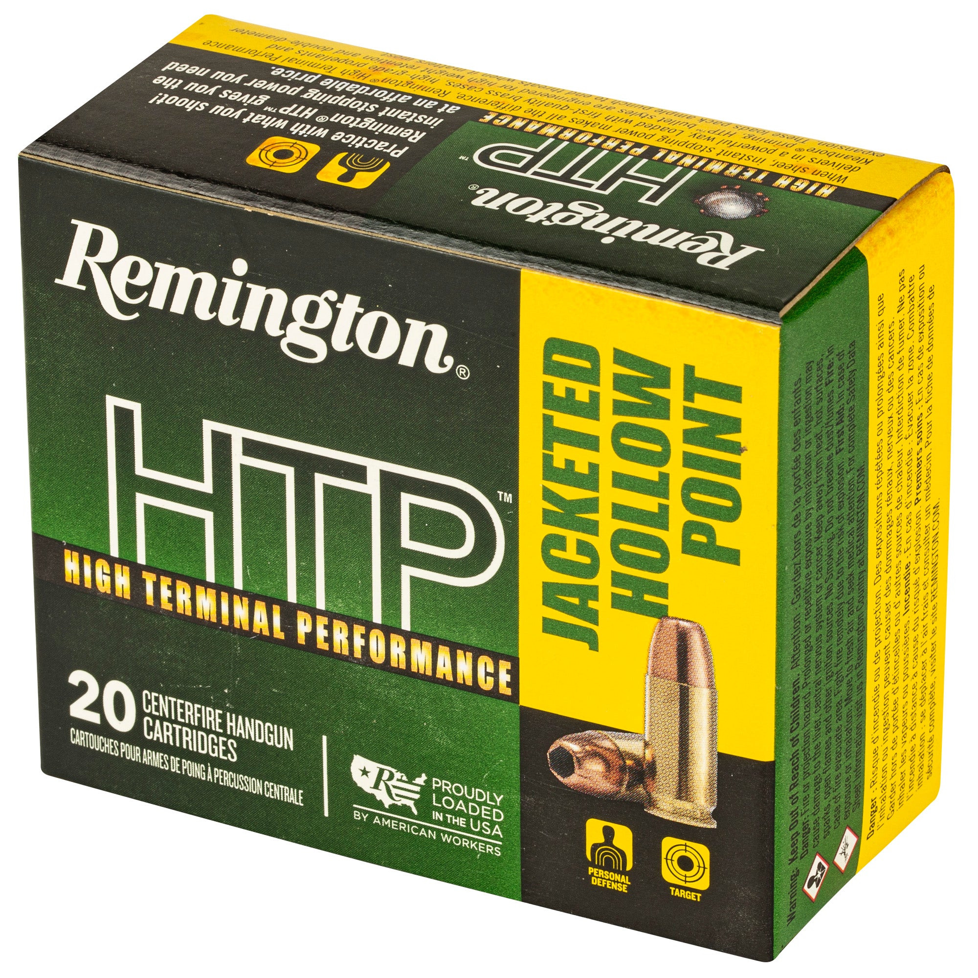 Remington High Terminal Performance 9mm 147-Grain Hollow Point Ammunition (20 Rounds)