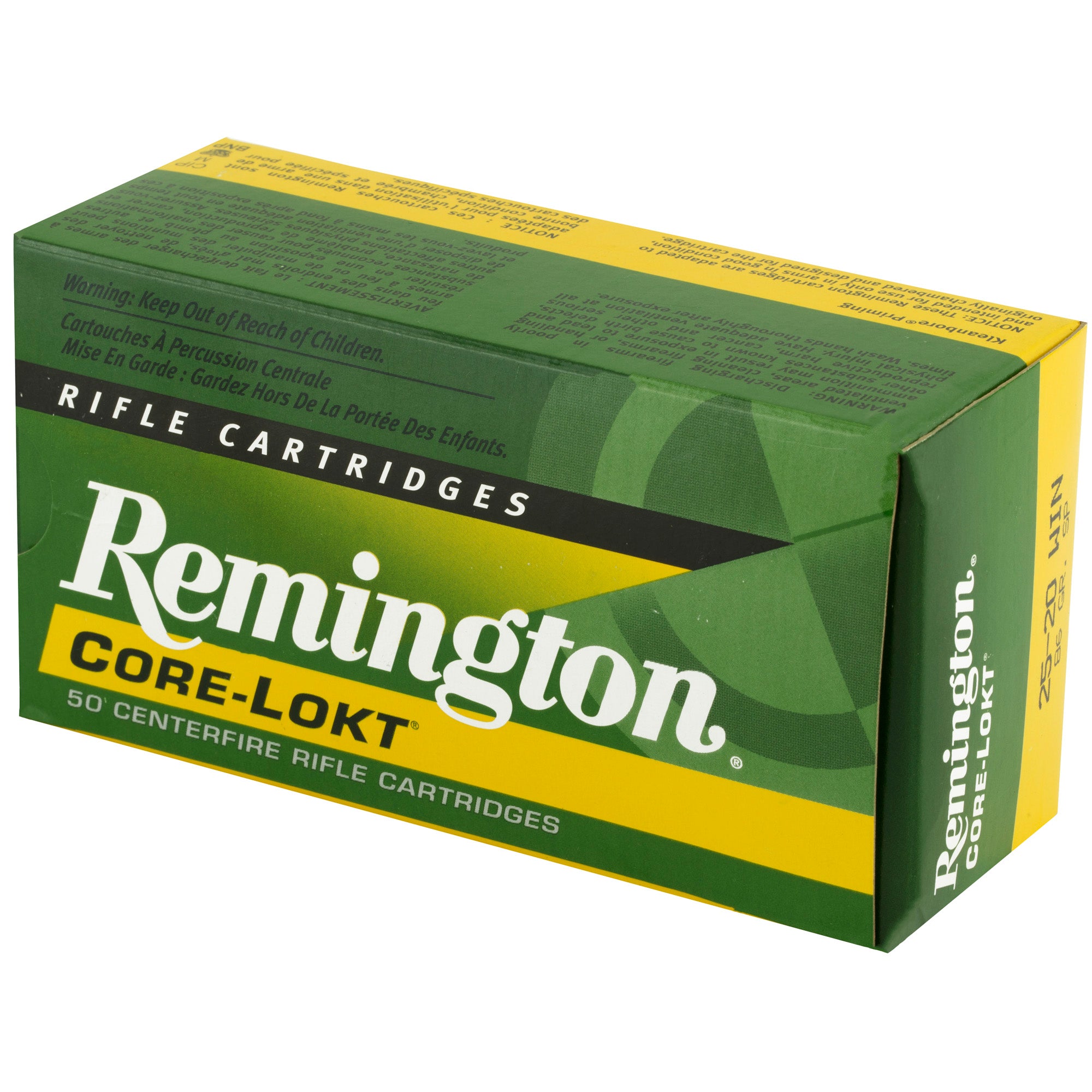 Remington Core-Lokt .25-20 Winchester 86 Grain Soft Point Ammunition - 50 Rounds per Box