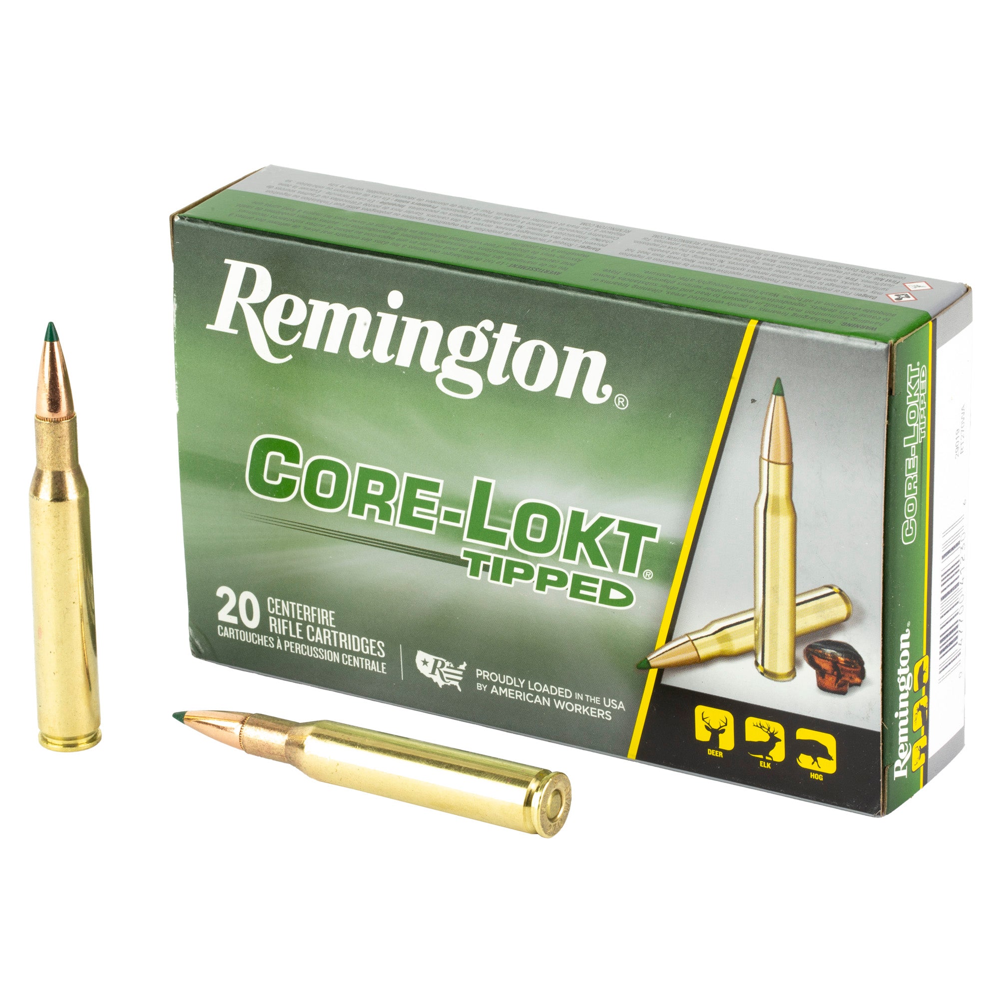 Remington Core-Lokt Tipped 270 Winchester 130-Grain Rifle Ammunition - 20 Rounds