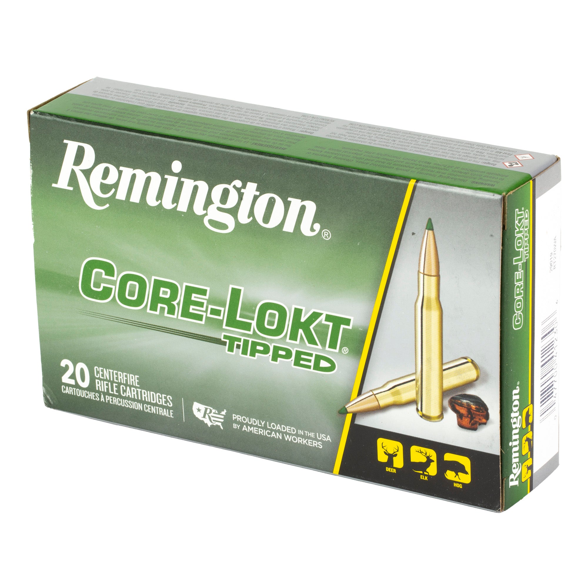 Remington Core-Lokt Tipped 270 Winchester 130-Grain Rifle Ammunition - 20 Rounds