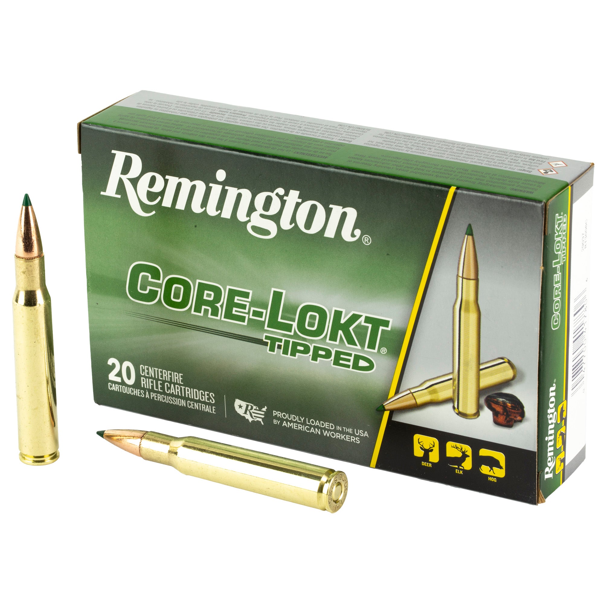 Remington Core-Lokt Tipped 30-06 Springfield Ammo - 180 Grain, Polymer Tip