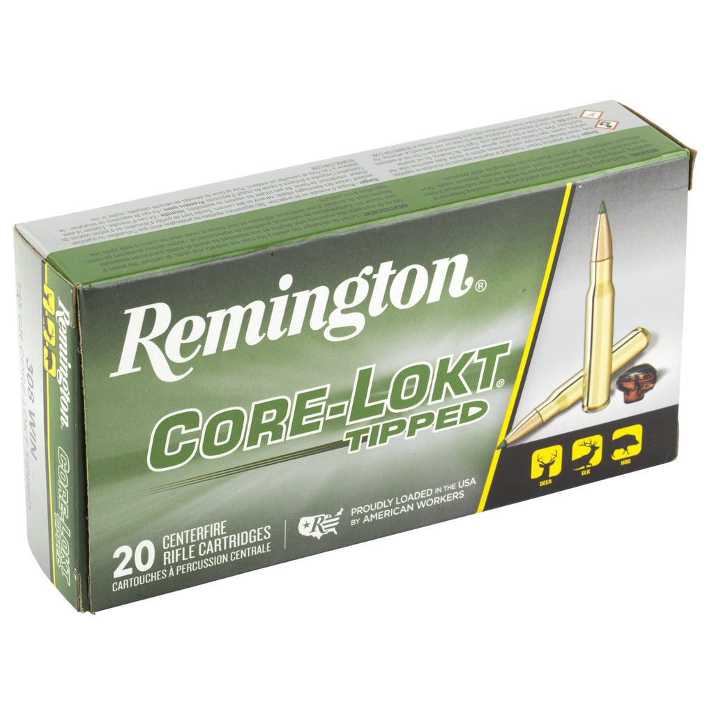 Remington Core-Lokt Tipped .308 Winchester 165-Grain Ammunition (20 Rounds per Box)
