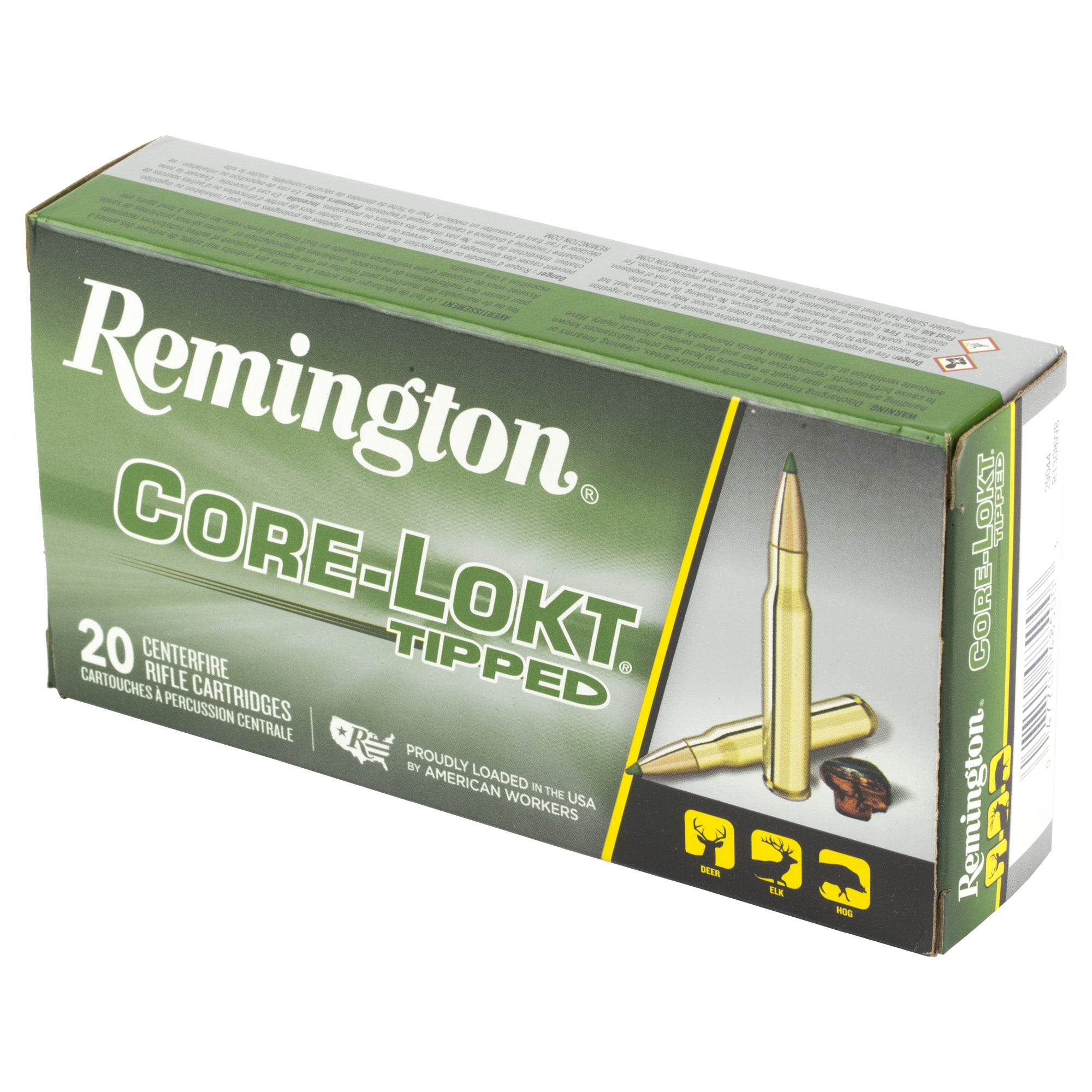Remington Core-Lokt Tipped .308 Winchester 165-Grain Ammunition (20 Rounds per Box)