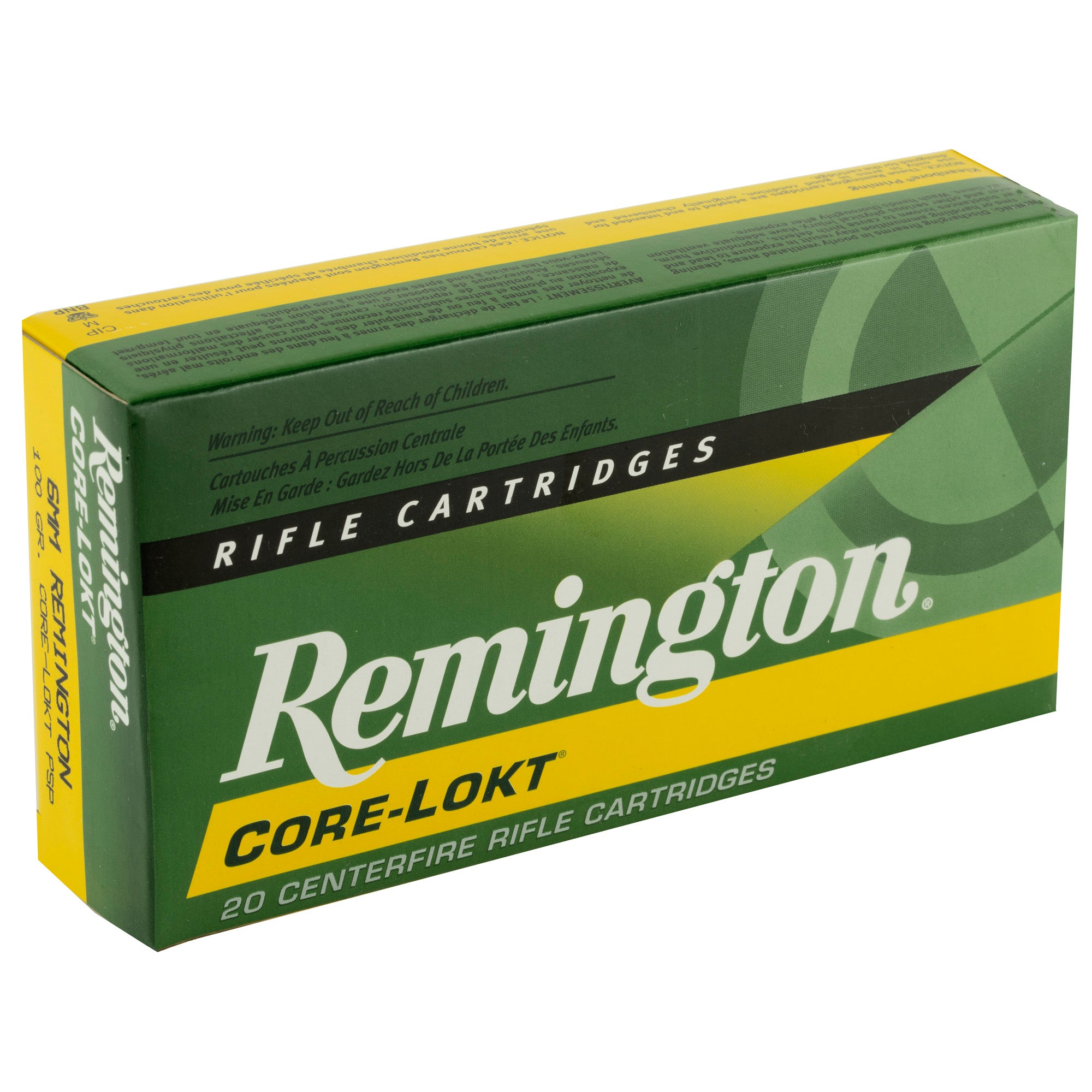 Remington Core-Lokt 6mm Remington 100 Grain Pointed Soft Point Ammunition - Trusted Big Game Choice