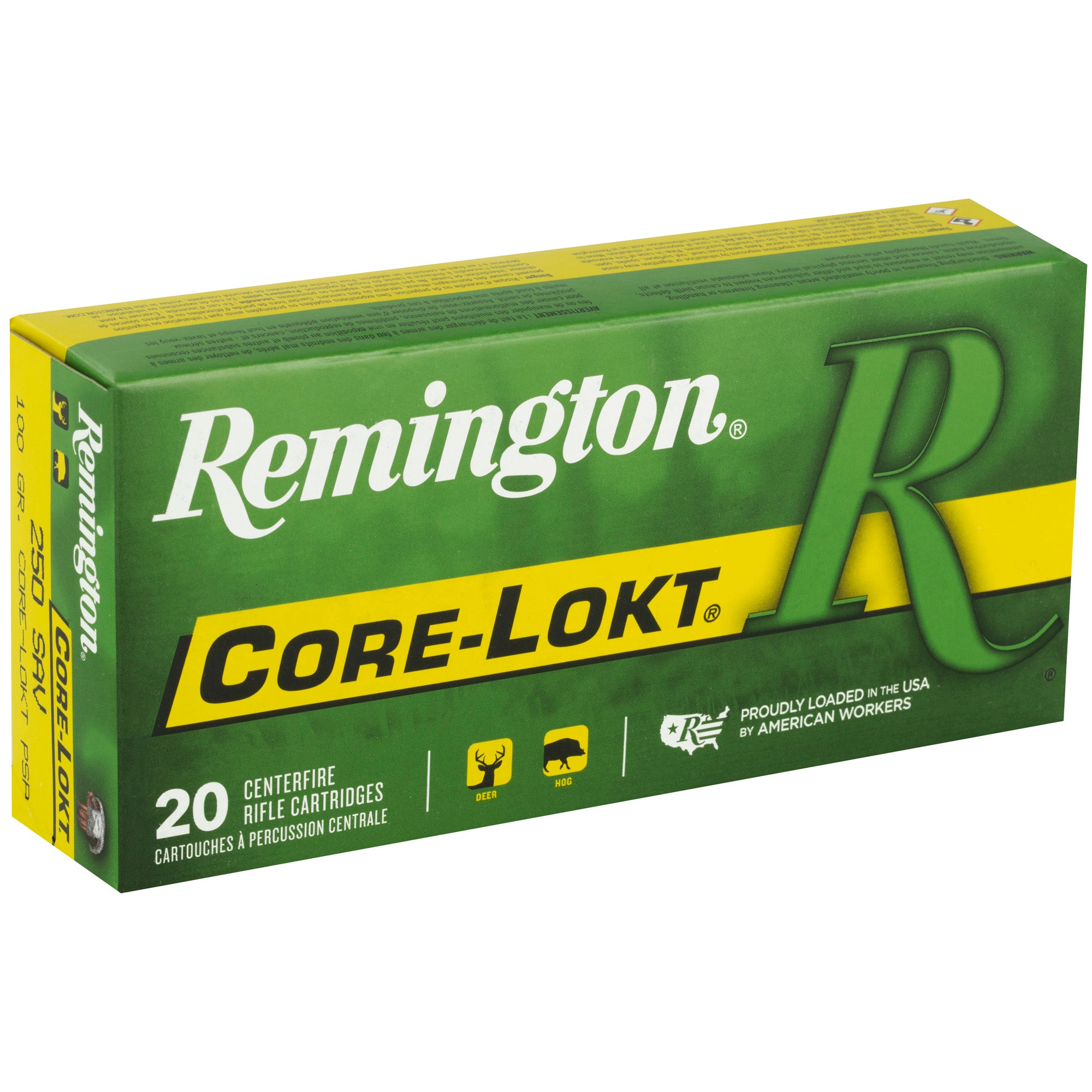 Remington Core-Lokt 250 Savage 100-Grain Pointed Soft Point Ammunition (20 Rounds per Box)