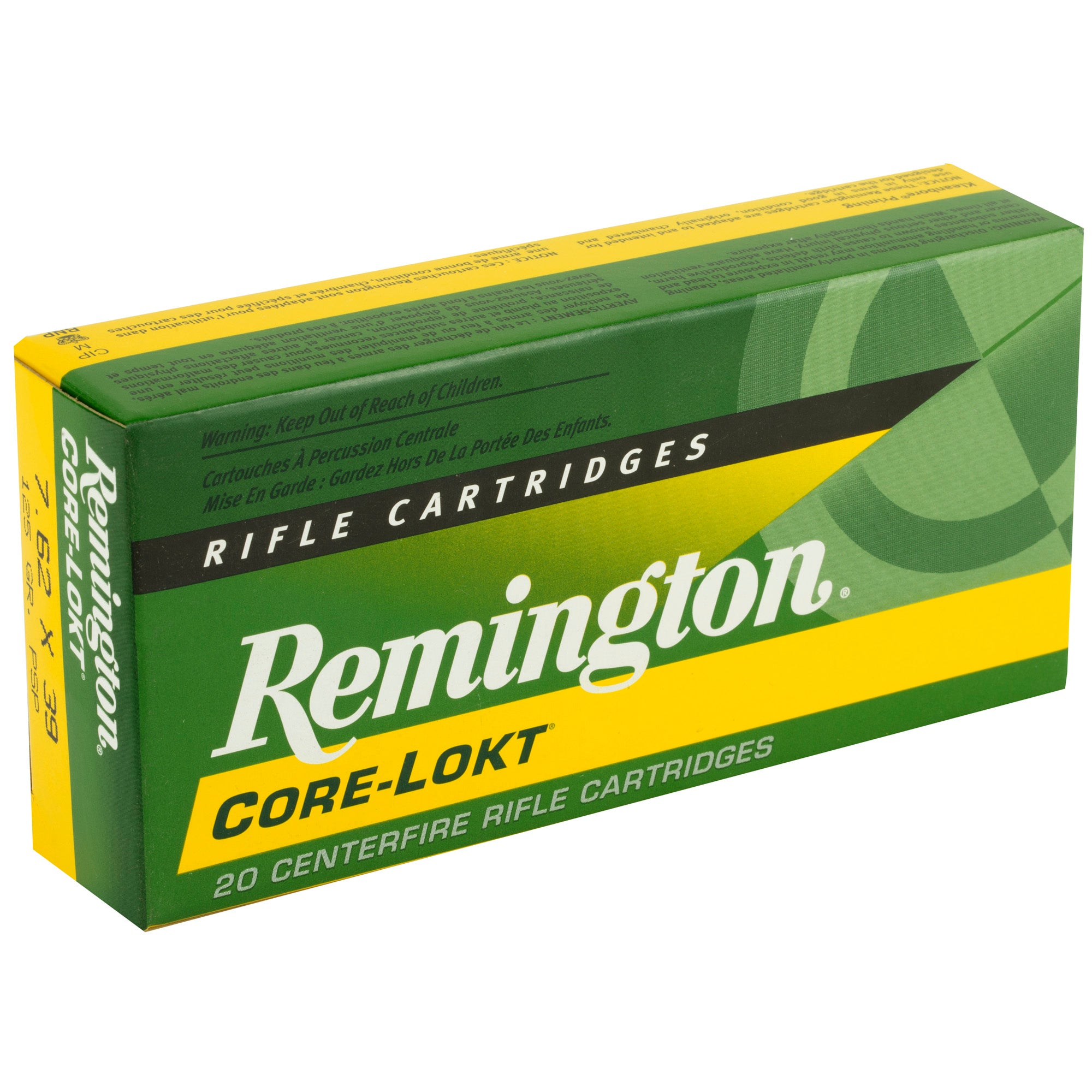 Remington Core-Lokt 7.62x39 125 Grain Pointed Soft Point Ammunition - 20 Rounds